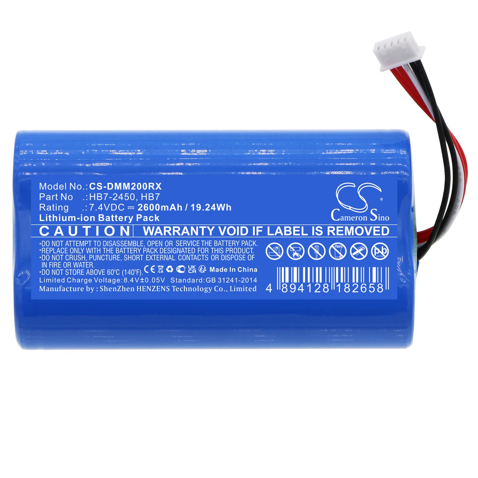 Battery for DJI Mavic Mini 2 Remote Controller P/N:HB7,HB7-2450 2600mAh 19.24Wh