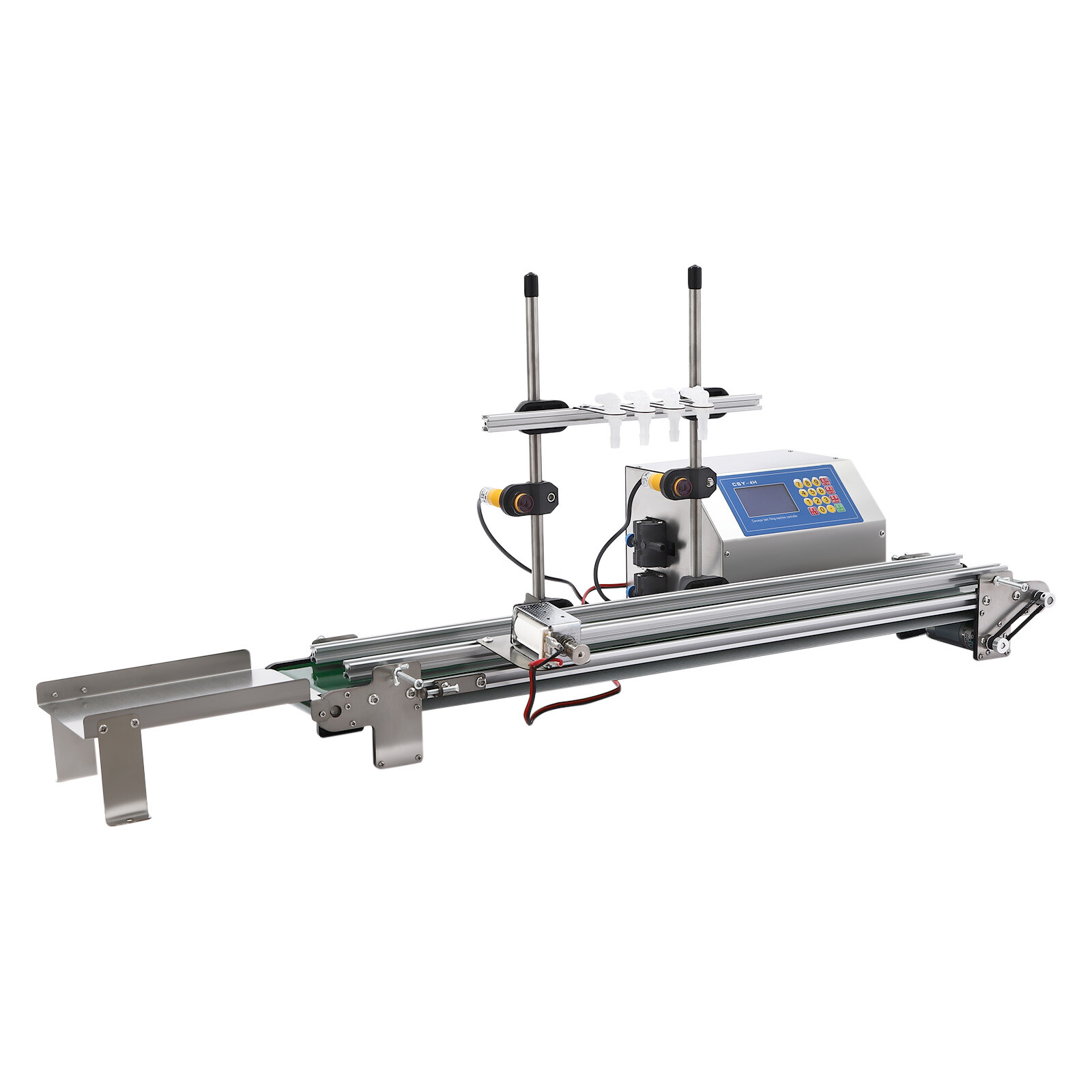 4-Head Automatic Liquid Filling Machine 10-500ml Bottle Filler Mini Filling Line