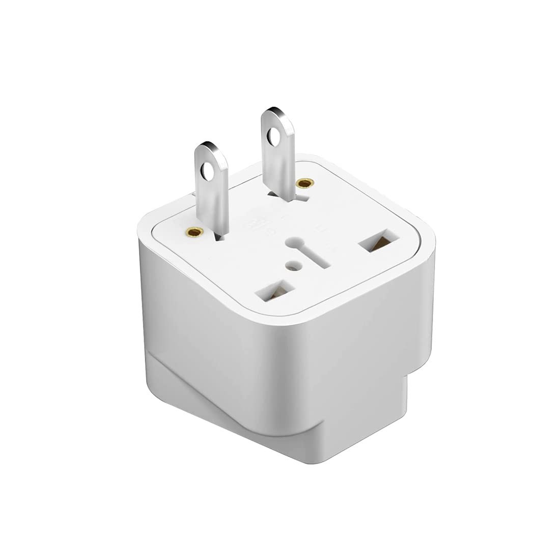 2 PIN USA NEMA 1-15P Plug to UK/US/EU/AUS Socket Travel Conversion Plugs,US