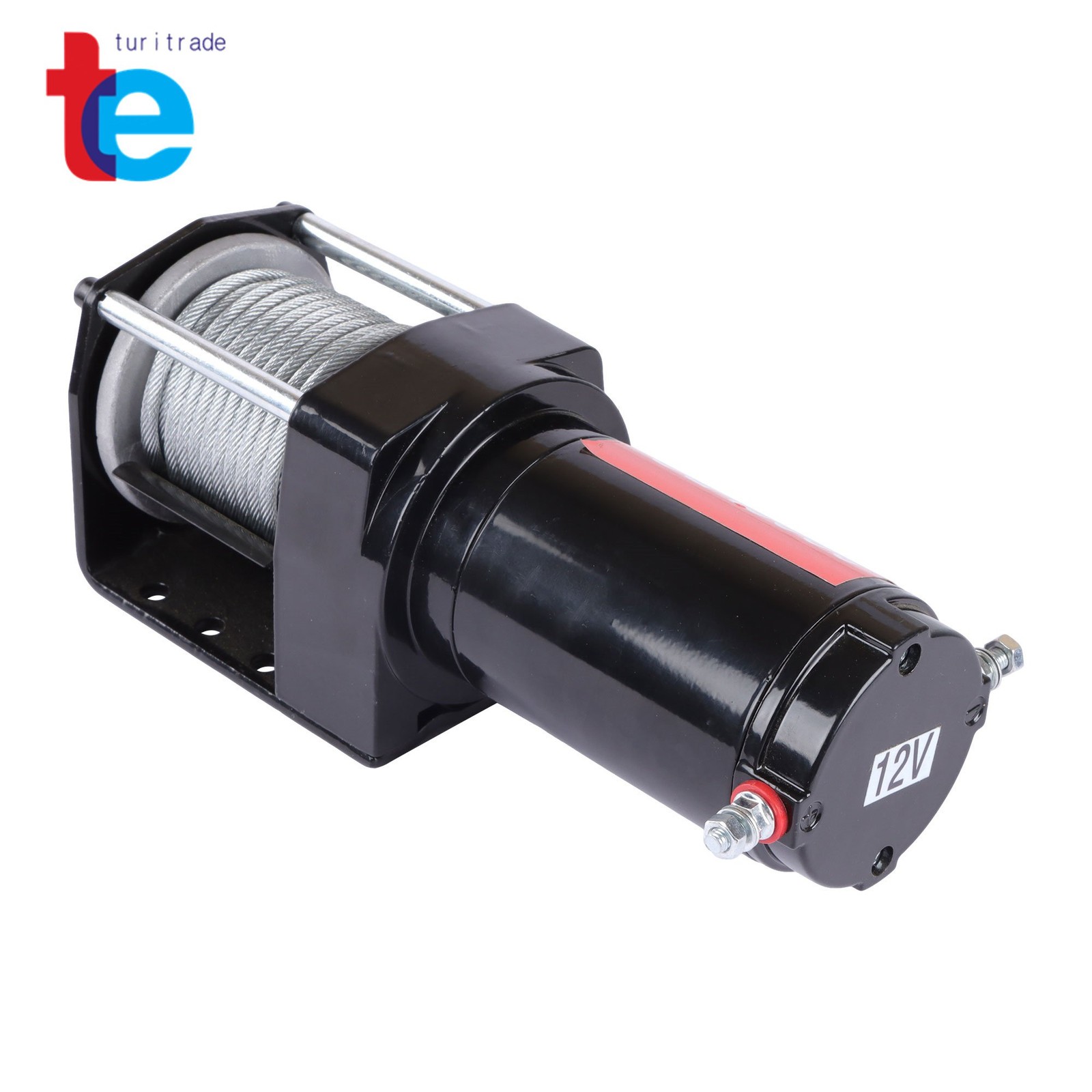 3000lb 32ft Steel Cable Electric Winch 12VDC/1.3HP Copper Motor 135:1 Gear Ratio