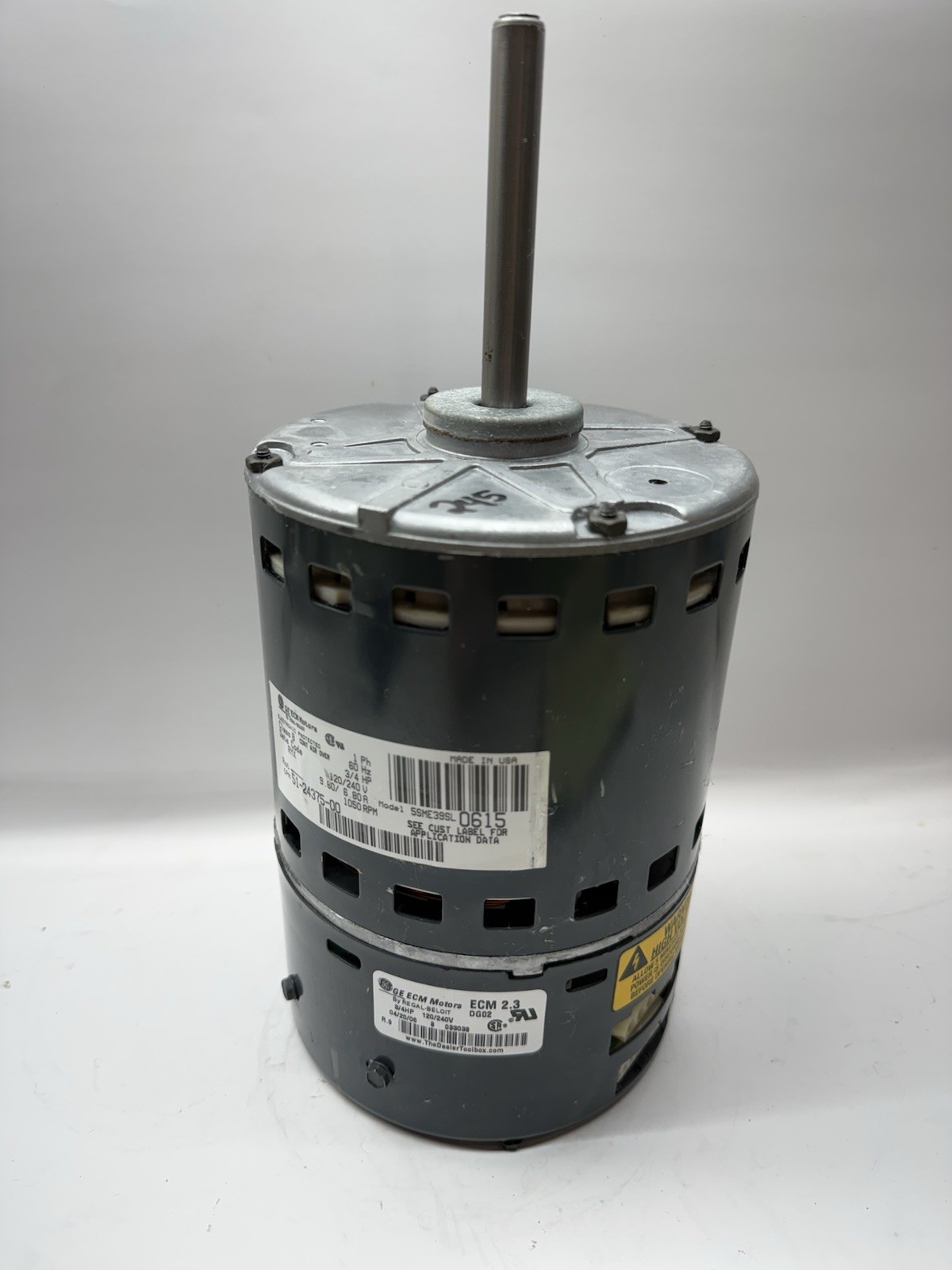 GE Genteq ECM 5SME39SL0615 3/4HP Blower Motor 51-24375-14 CCW DG02 51-24375-00