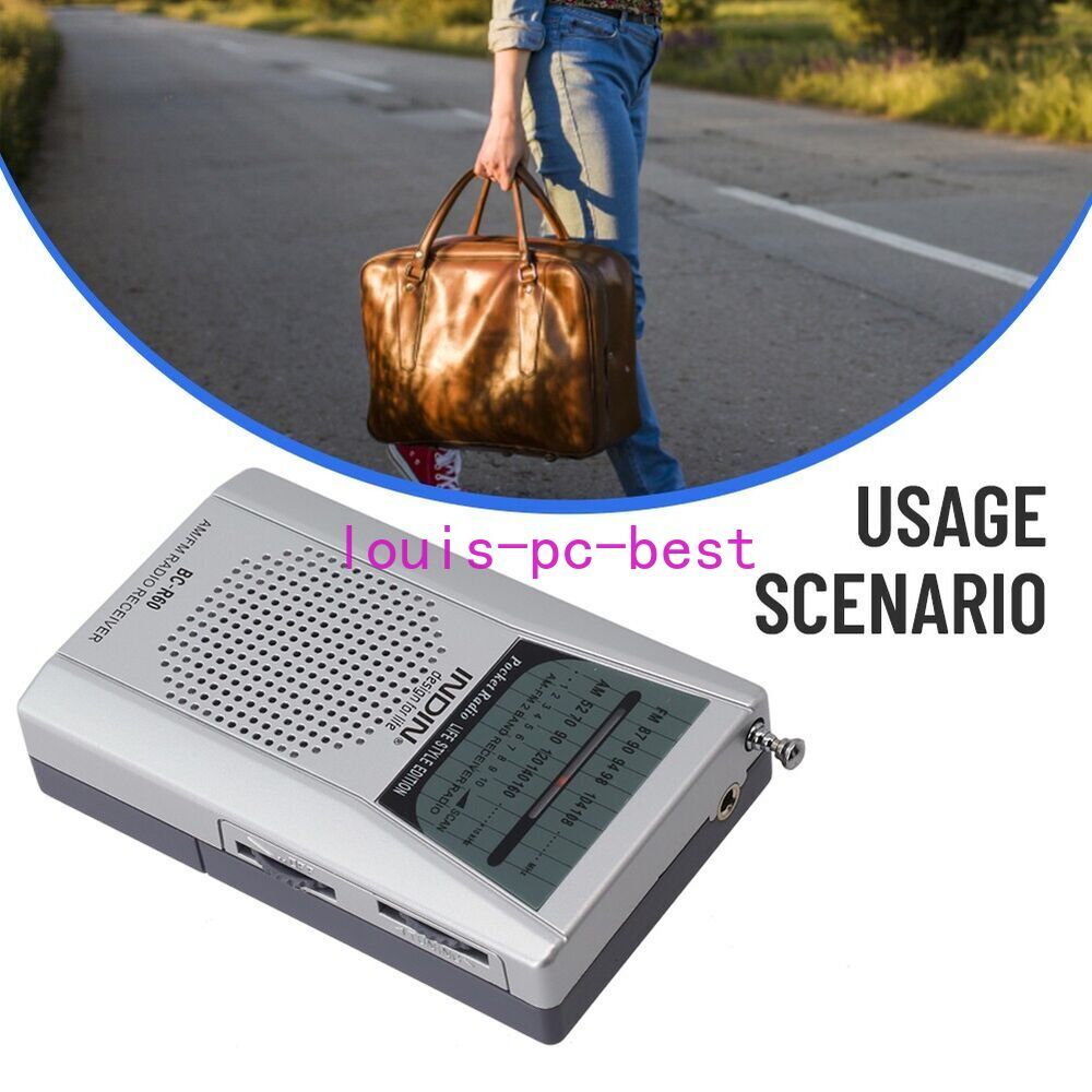 1X BC-R60 AM FM Radio Paranormal Hunting Equipment Spirit-Box Manual Tune