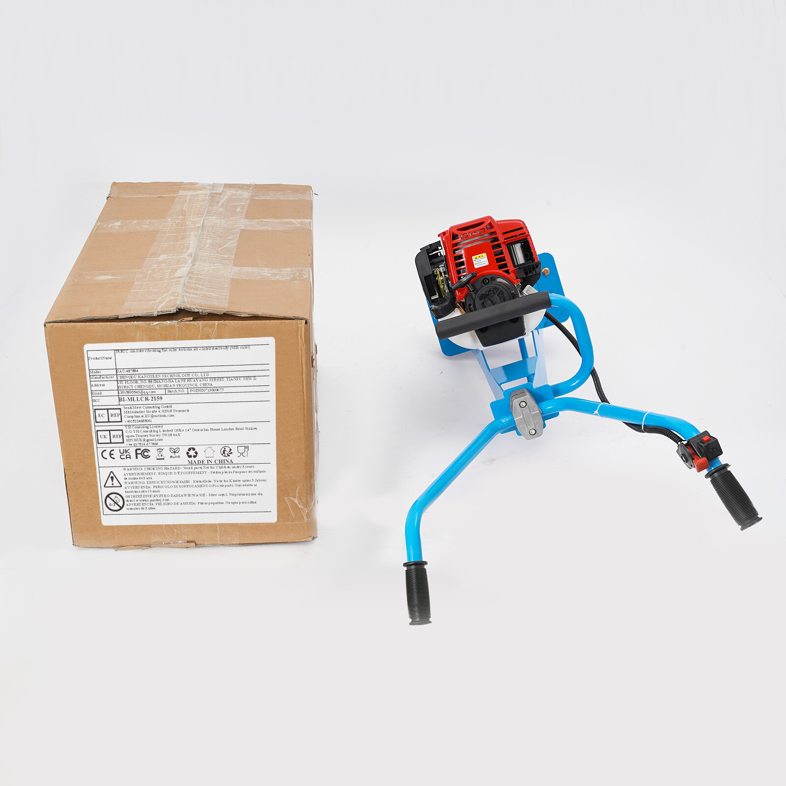 4-Stroke 900W Concrete Vibrator Gas Power Screed Cement Gasoline Engine TOP