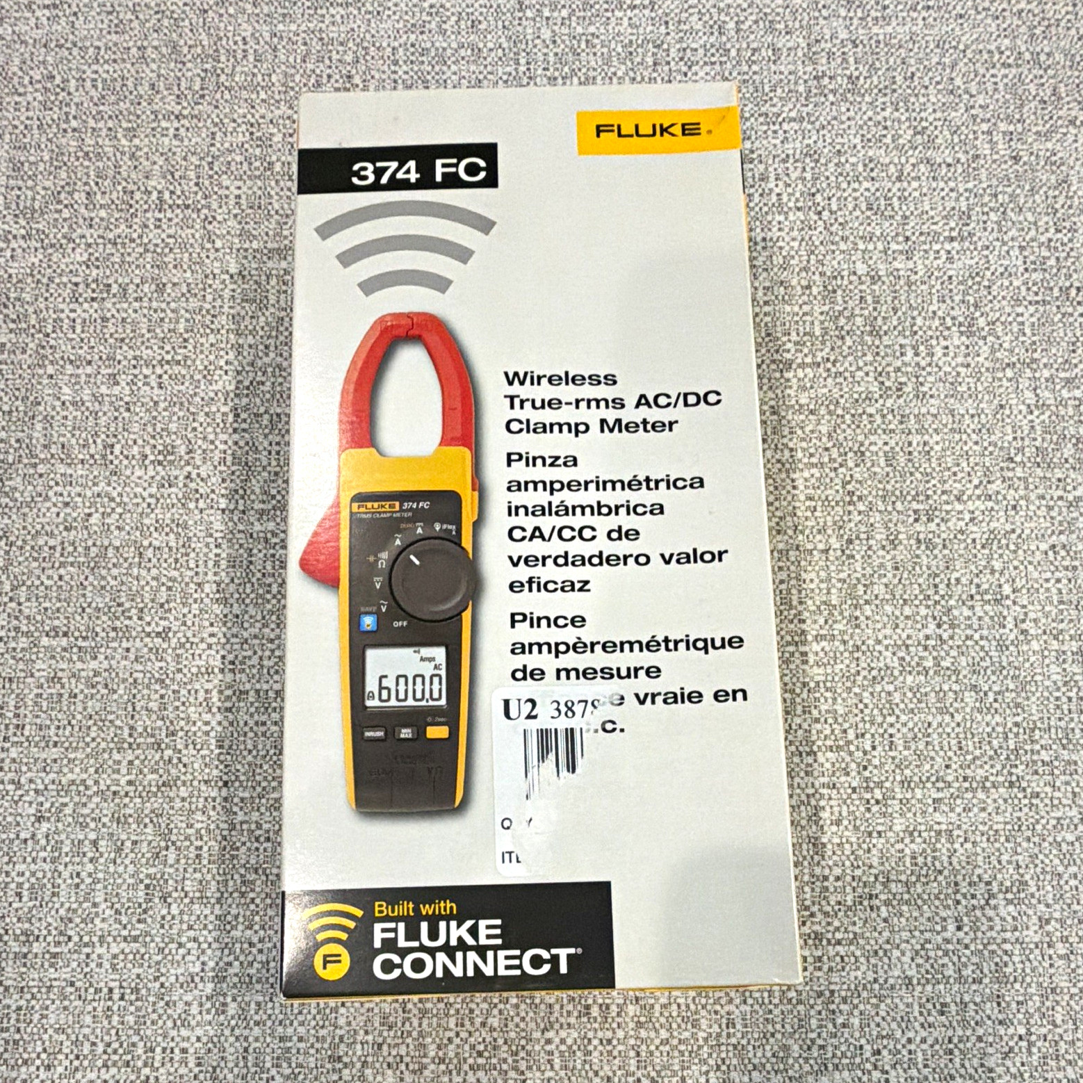 Fluke 374 FC Wireless True-RMS AC/DC Clamp Meter CAT III 1000V 600A 6000