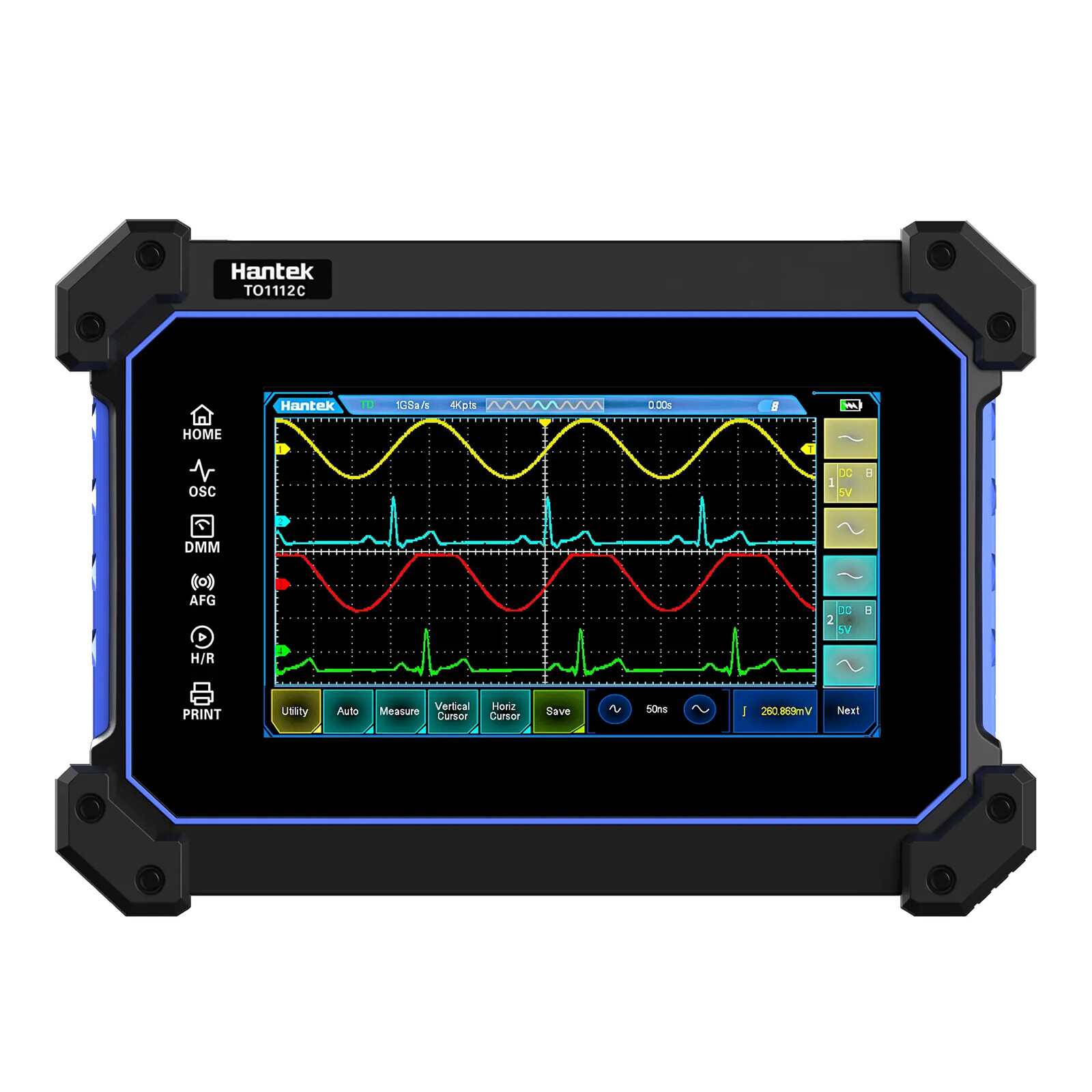 Hantek TO1112 Series Multi-functional Full Touch Screen Oscilloscope 110MHz 2CH