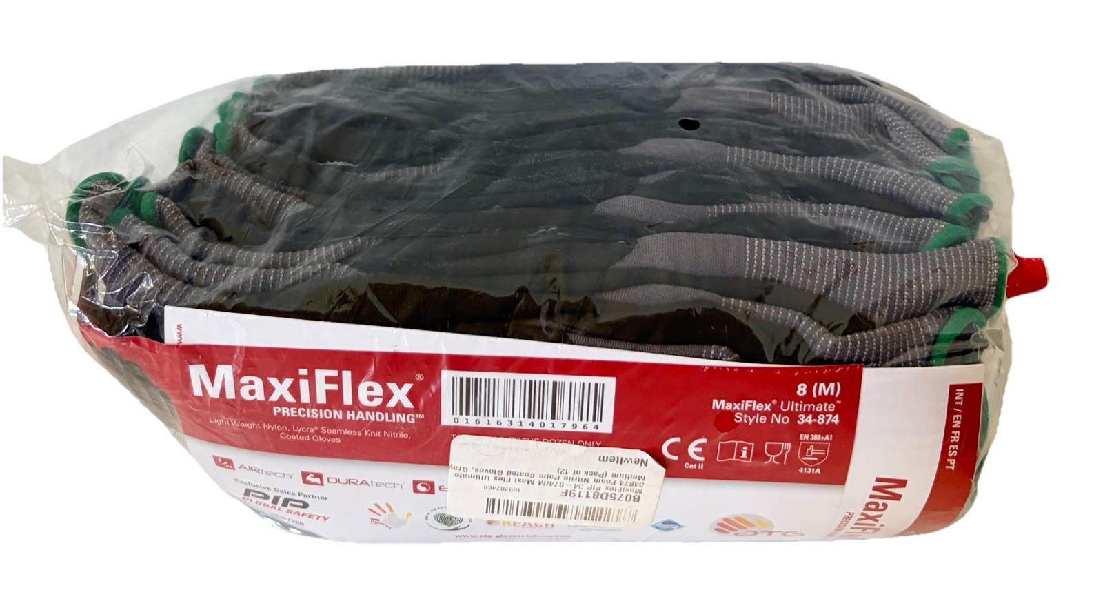 Seamless Knit Nylon Gloves with Nitrile Coat and Micro Foam Grip on Palm..Medium