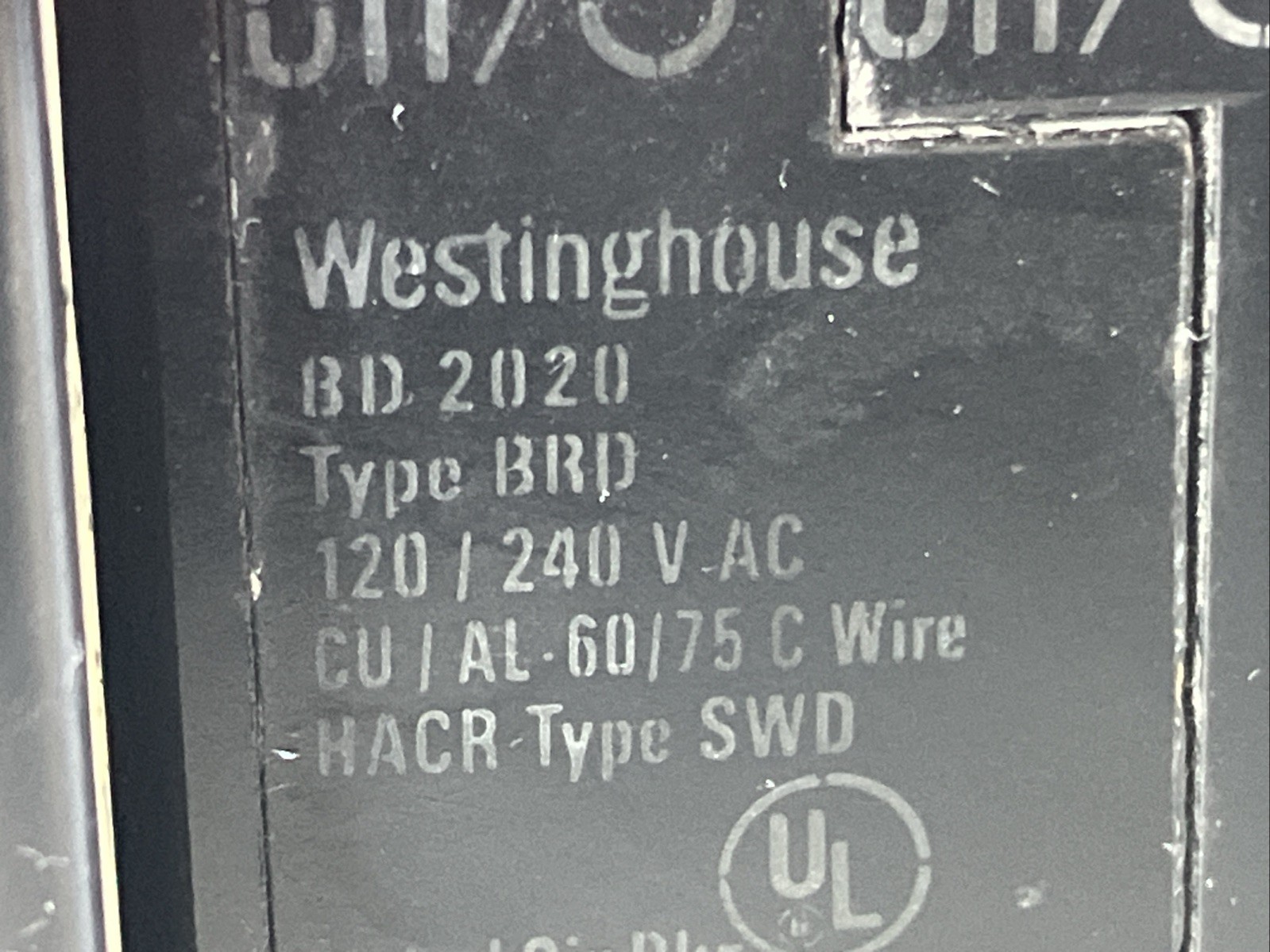Westinghouse Bryant BD2020 Breaker CTL compliant Rejection Clip 20/20 Amp RED