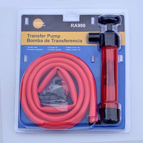 Multi-Use Siphon Fuel Transfer Pump Kit Gas Oil Liquids Automotive Home Marine