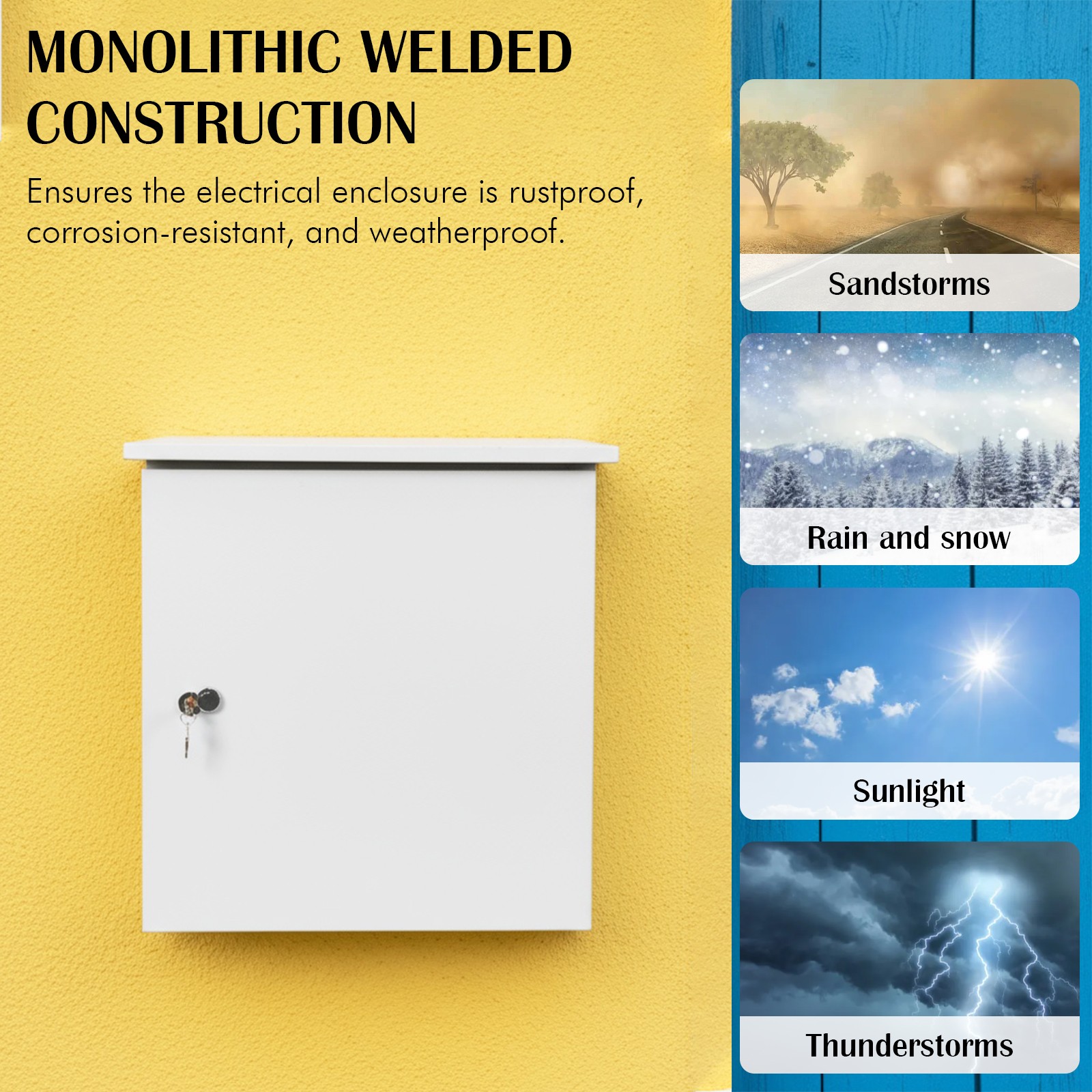 Steel Electrical Box Electrical Enclosure Box 23.62×23.62×17.72» Metal IP55