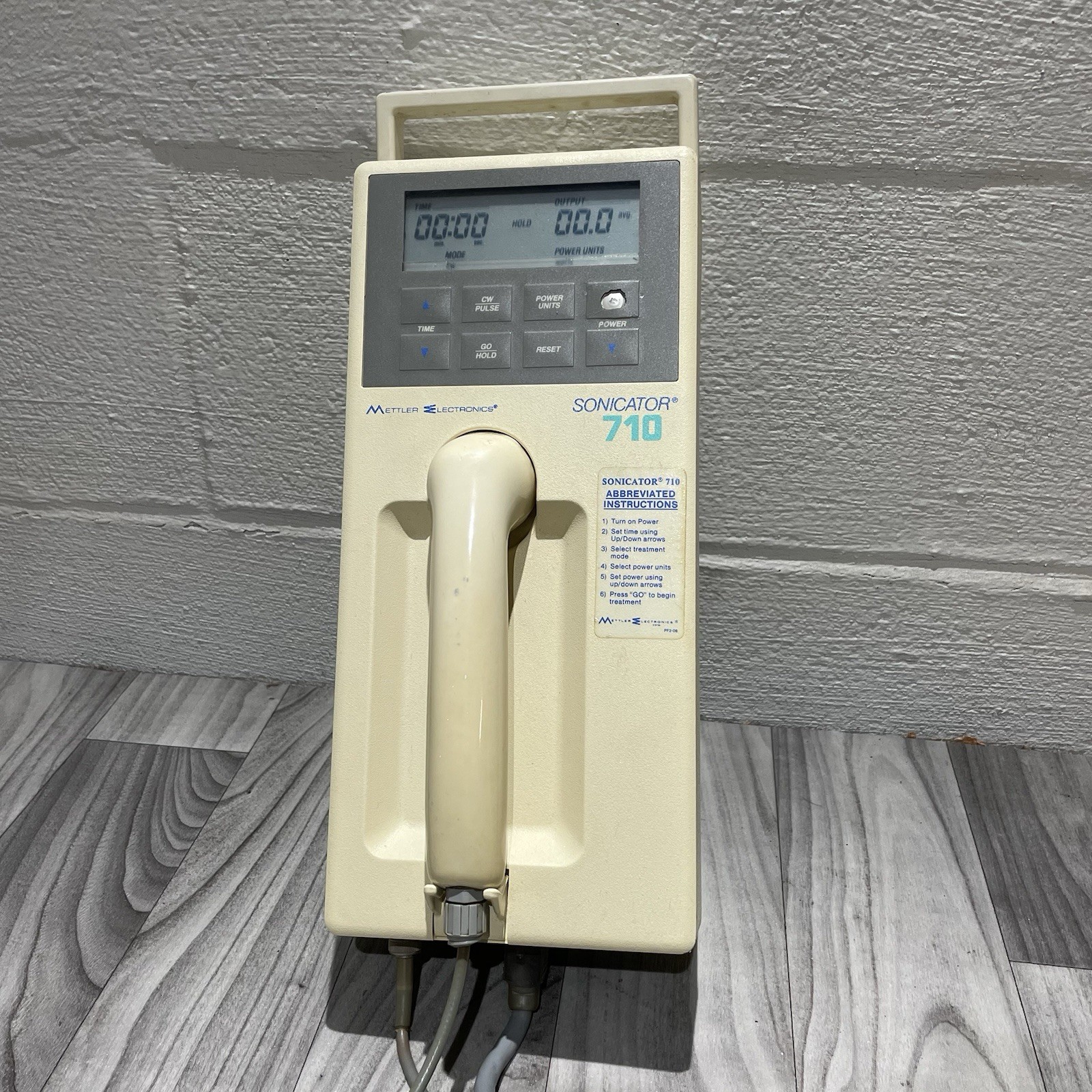 Mettler Electronics Sonicator 710 Therapeutic Ultrasound Physical Therapy Device