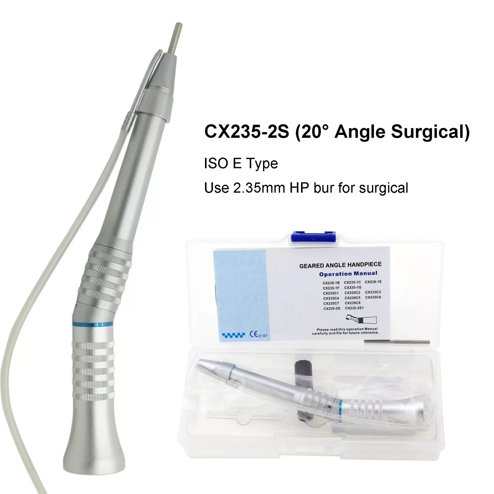COXO Dental Surgical Straight Handpiece 1:1 1:2 Oral Surgery 20 Degree External