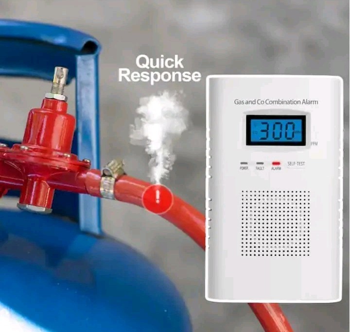 New Carbon Monoxide Detector Wall Plug In CO and Natural Gas Detector KH522