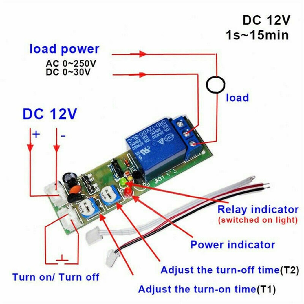 Delay Timer Relay Infinite Loop Loop ON OFF High Quality