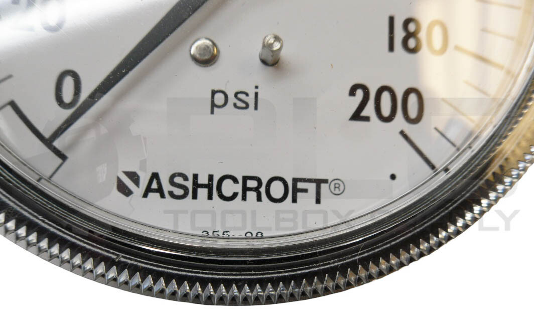NEW ASHCROFT 35W1001TH 02B XUC PRESSURE GAUGE 3-1/2″ 0-200PSI *READ*