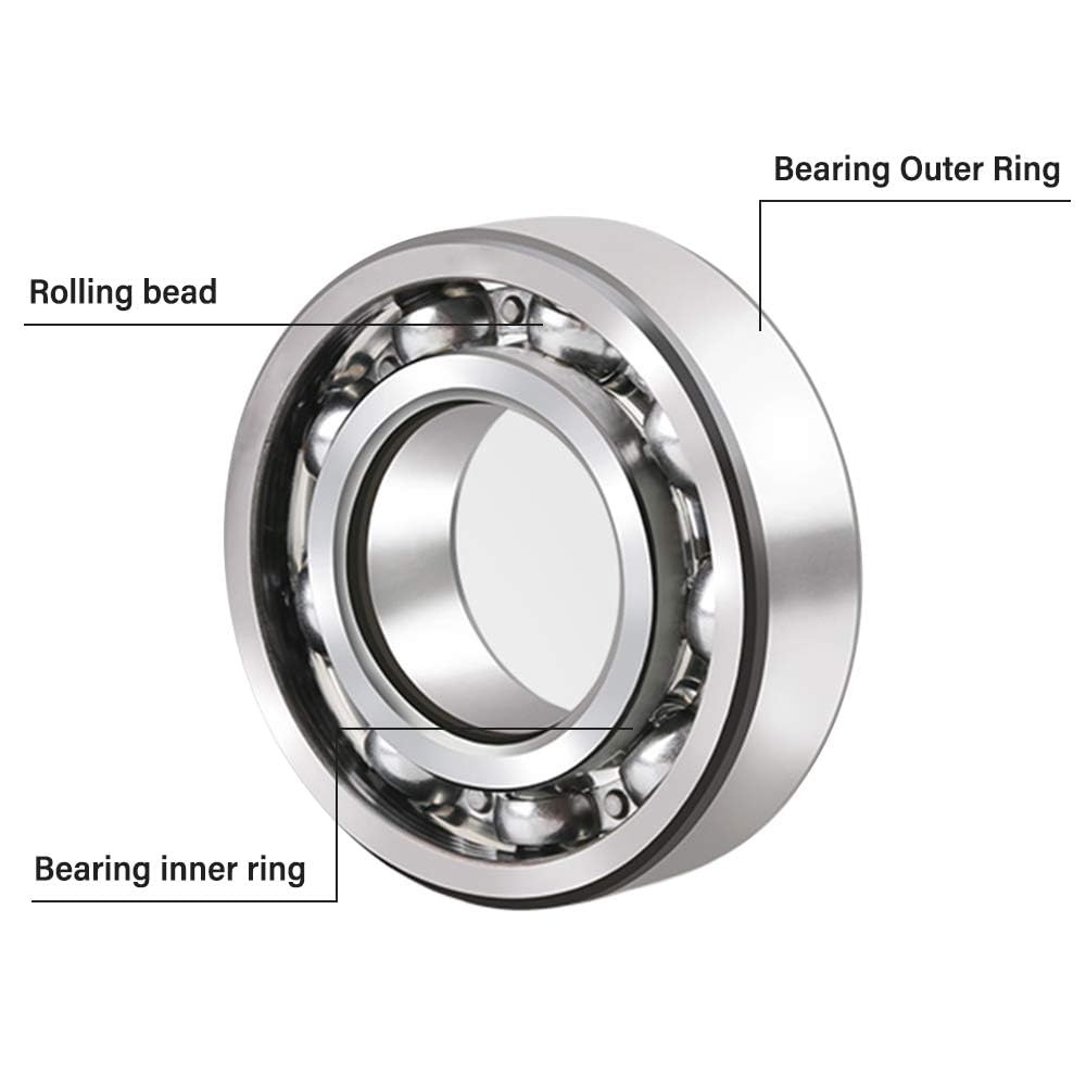YAMASO 20 Pcs 608 2RS Ball Bearings – Bearing Steel and Double Rubber Sealed …