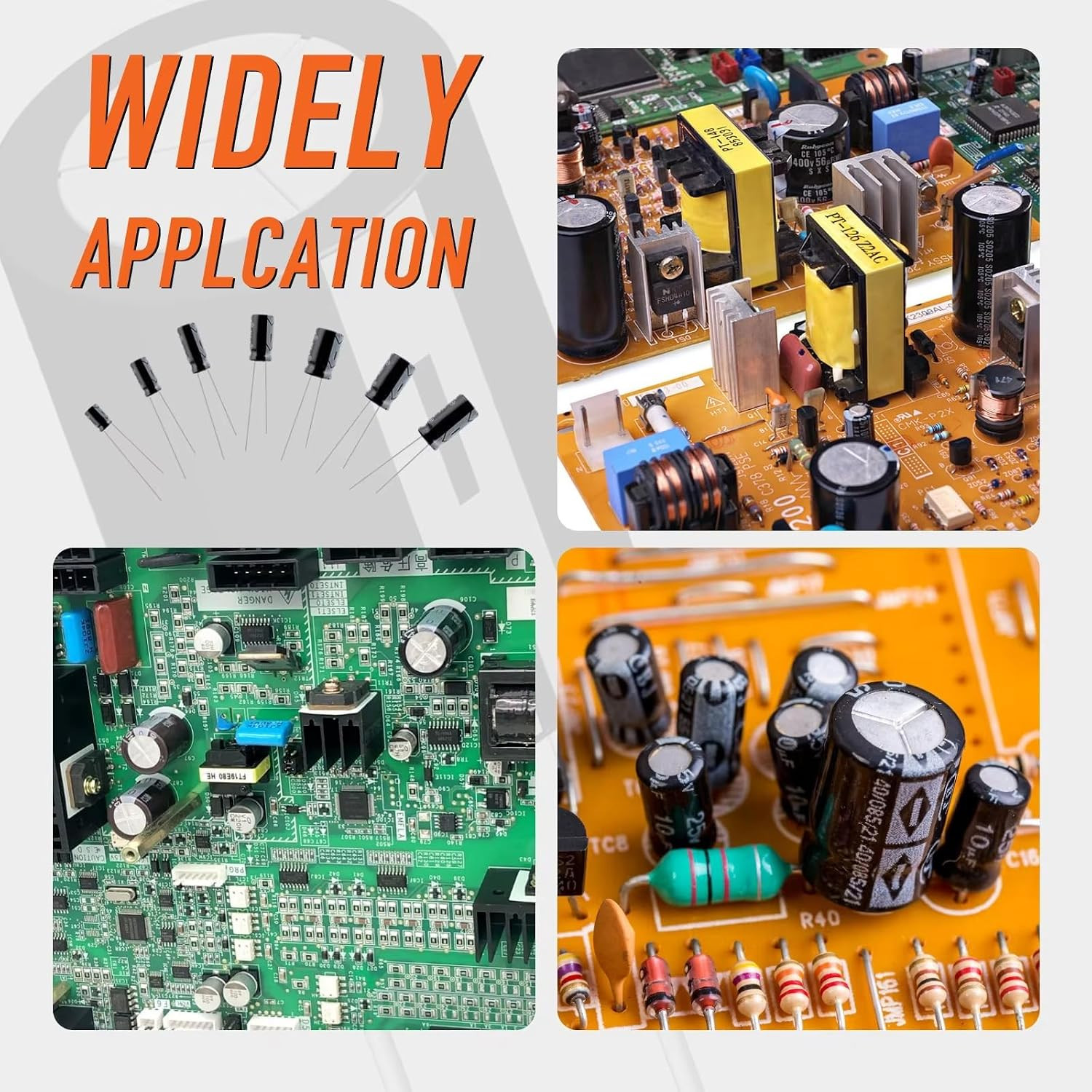 500Pcs 24 Values Electrolytic Capacitor Assortment Kit 0.1Uf to 1000Uf 10V 16V