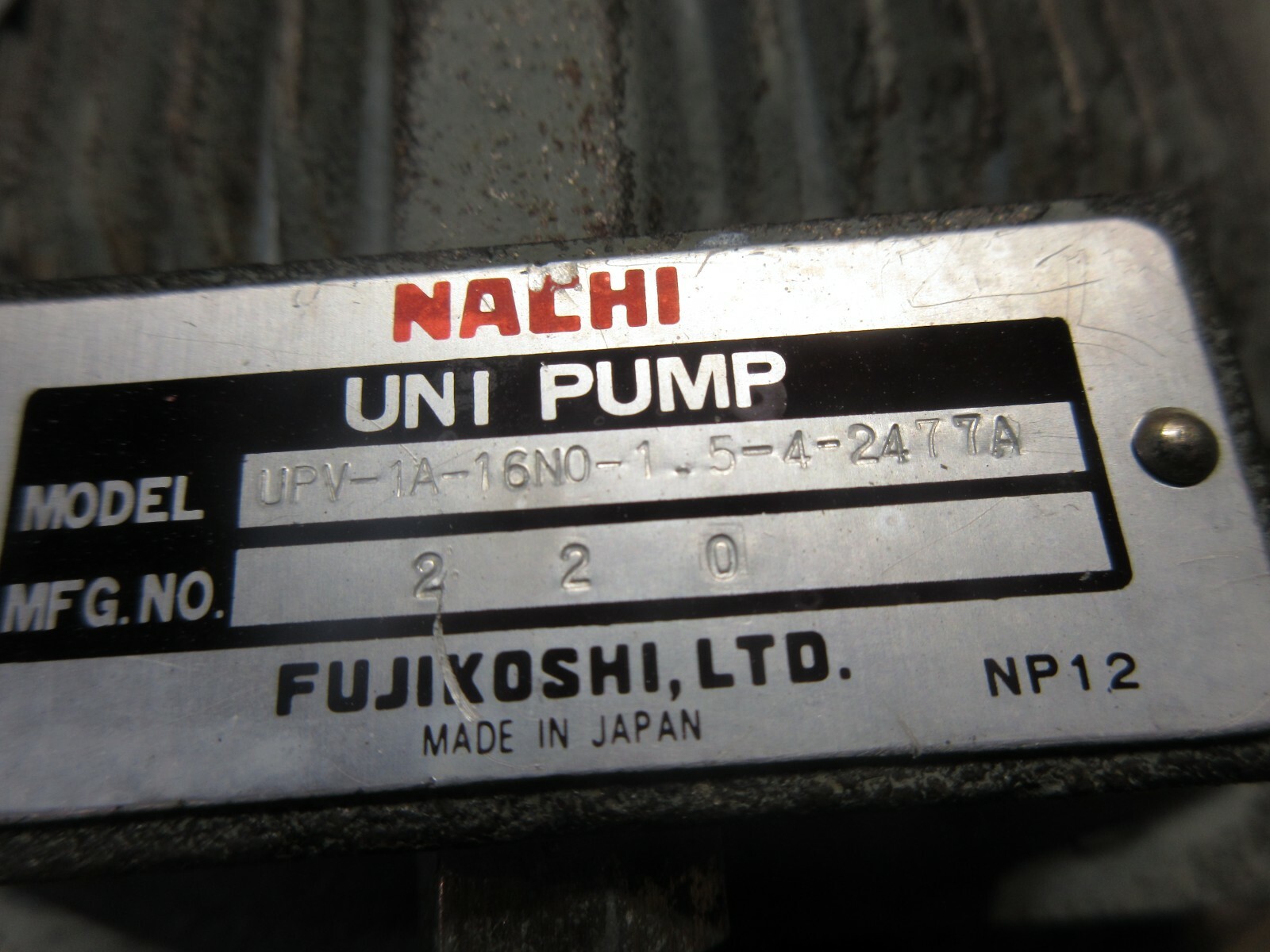 MEIDEN SHA MOTOR PUMP ARB001S LTF70-NR UPV-1A-16N0-1.5-4-2477A PVS-1B-16N0-2477A
