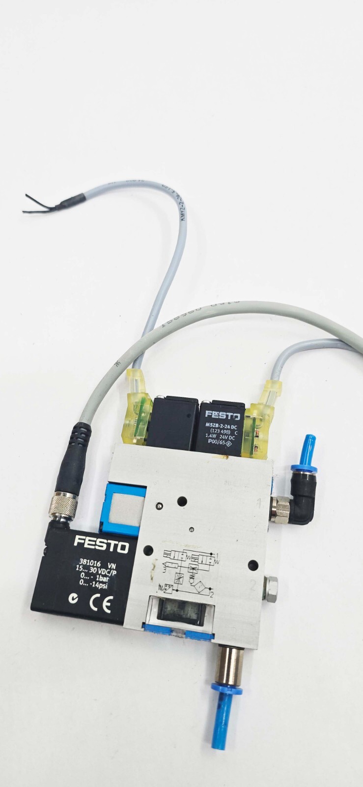 FESTO 162524 VADMI-45-P D902 1.5 8BAR Vacuum Generator