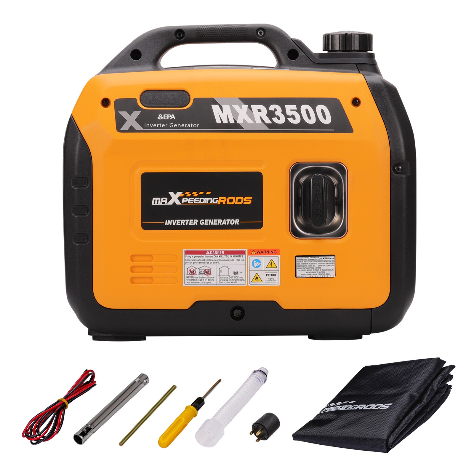 Super Quiet 3500-Watt Portable Inverter Generator Super Lightweight For Caravan