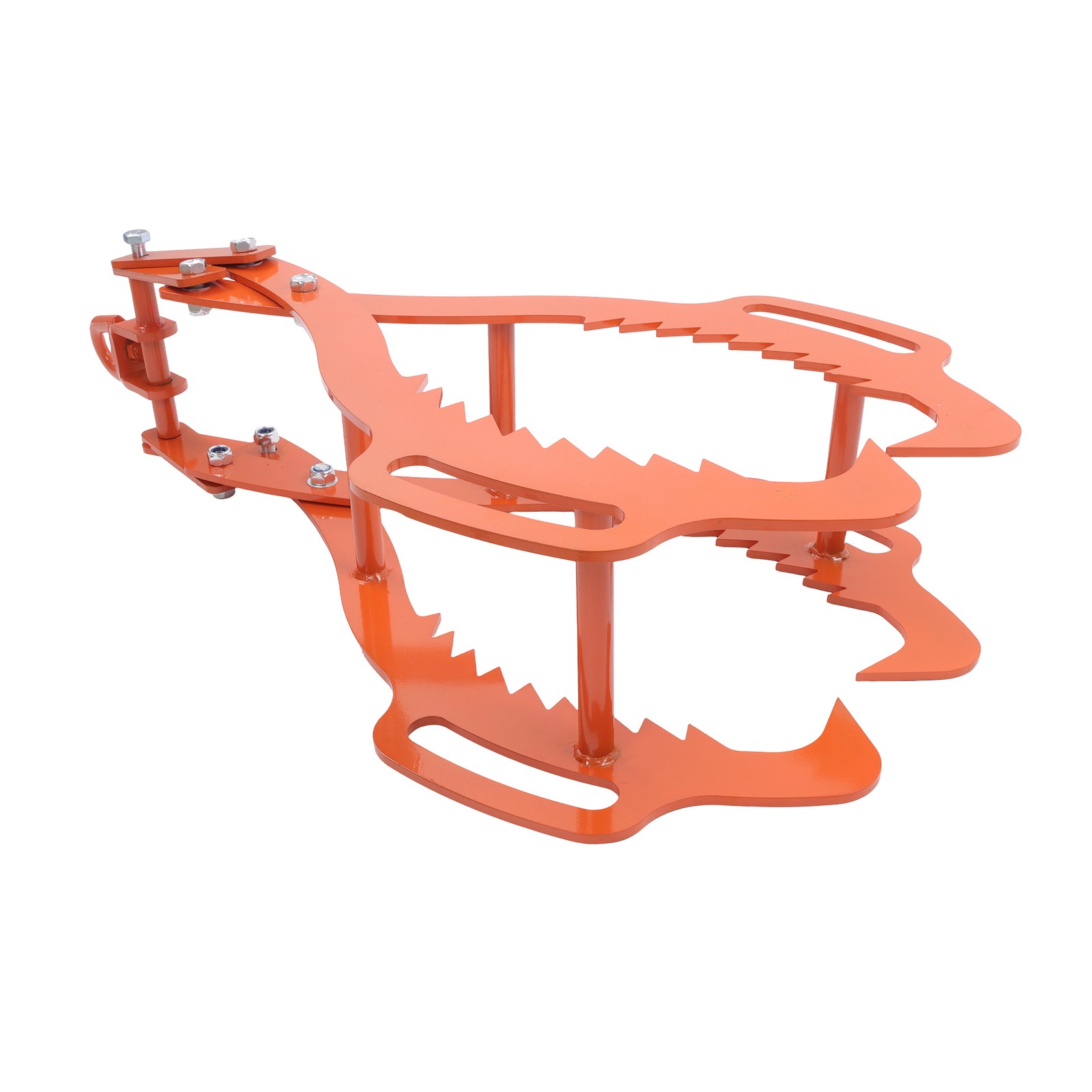 28/32/36in Log Lifting Tongs 4 Serrated Claw Heavy Duty Steel Hook Log Tongs