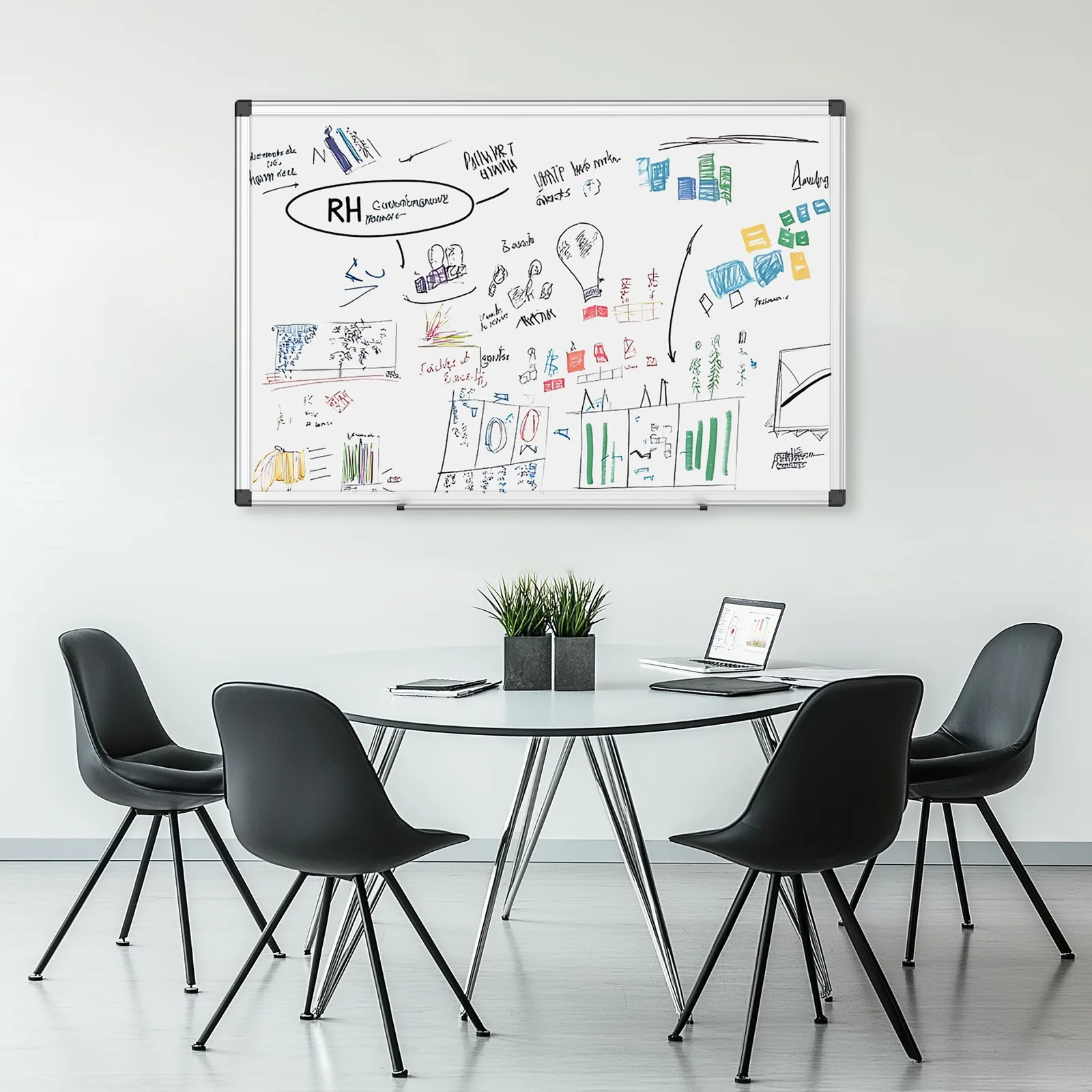 36 X 24 Inches Magnetic Dry Erase Board with Aluminum Frame, Whiteboard for Home