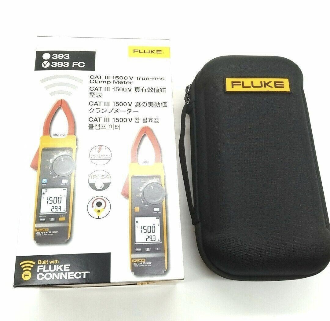 Fluke 393 FC True-RMS Solar Clamp Meter Digital Clamp-On 1.3″Jaw Cap