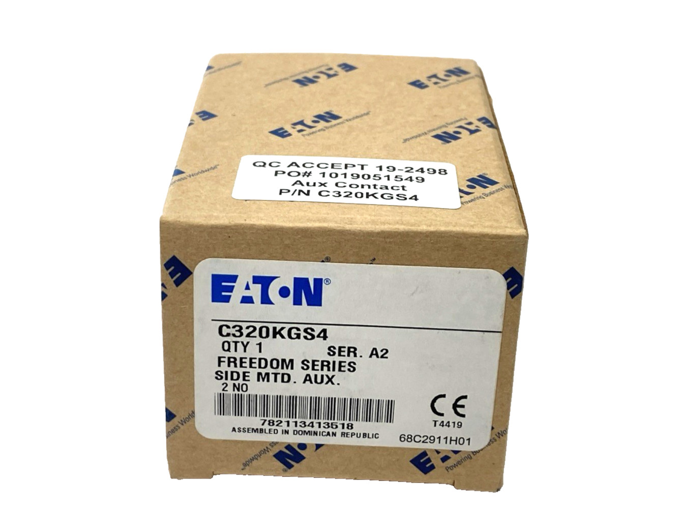 Eaton C320KGS4 Auxiliary Contact 2NO