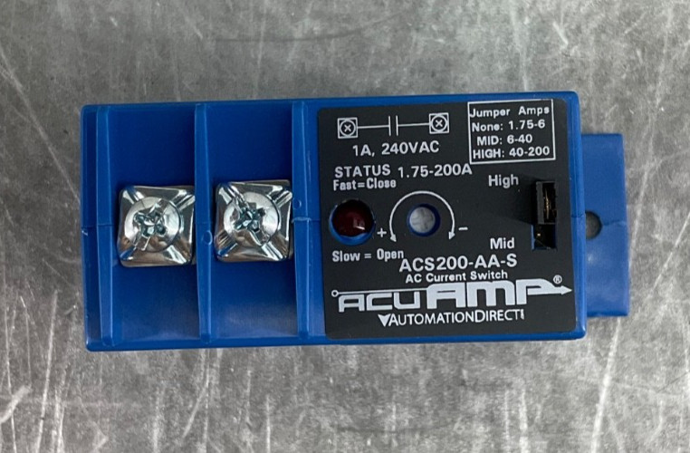 NEW ACUAMP AUTOMATION DIRECT ACS200-AA-S AC CURRENT SWITCH 1 A 240VAC