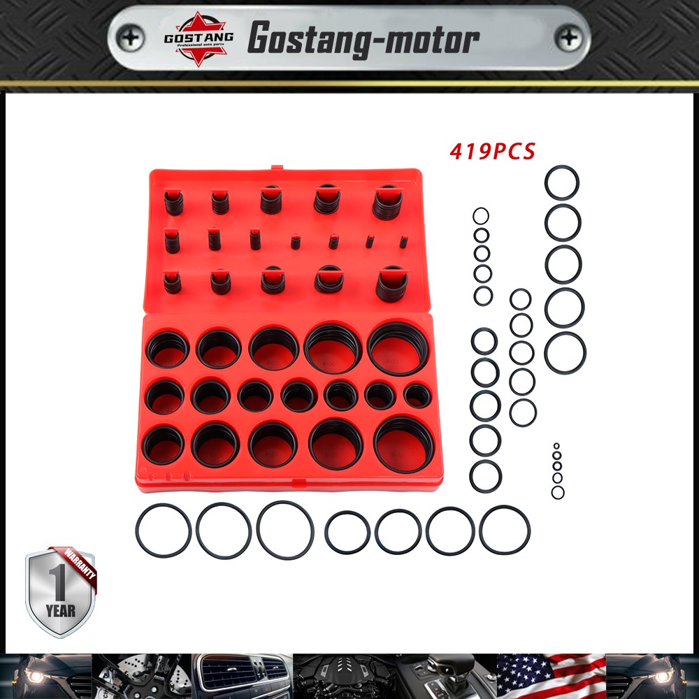 O Ring Assortment Set Metric Oil Proof Kit 32 Size O-Ring 419 PACK Universal