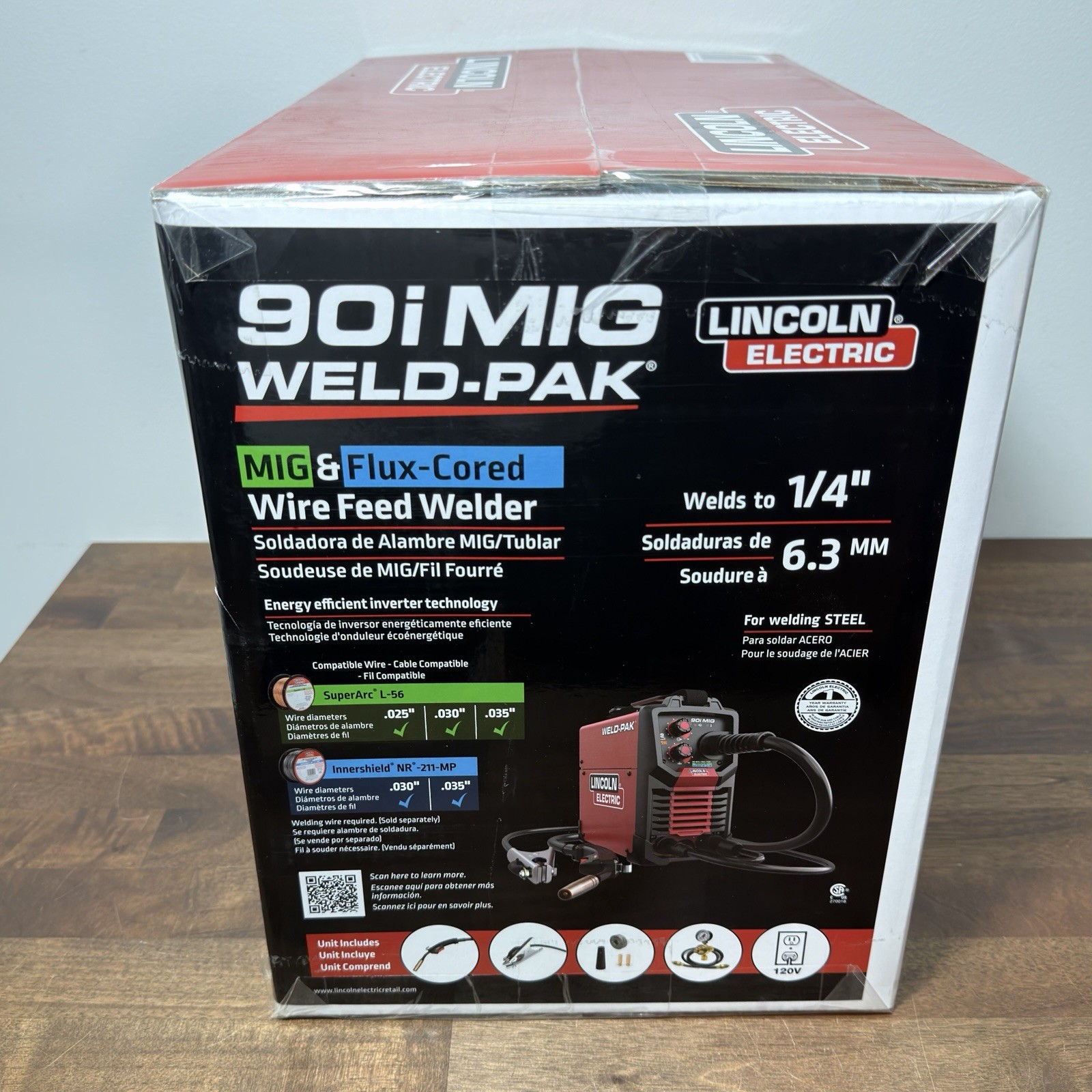 Lincoln Electric WELD-PAK 90i MIG Flux-Cored Wire Feeder Welder K5256-1 – NEW
