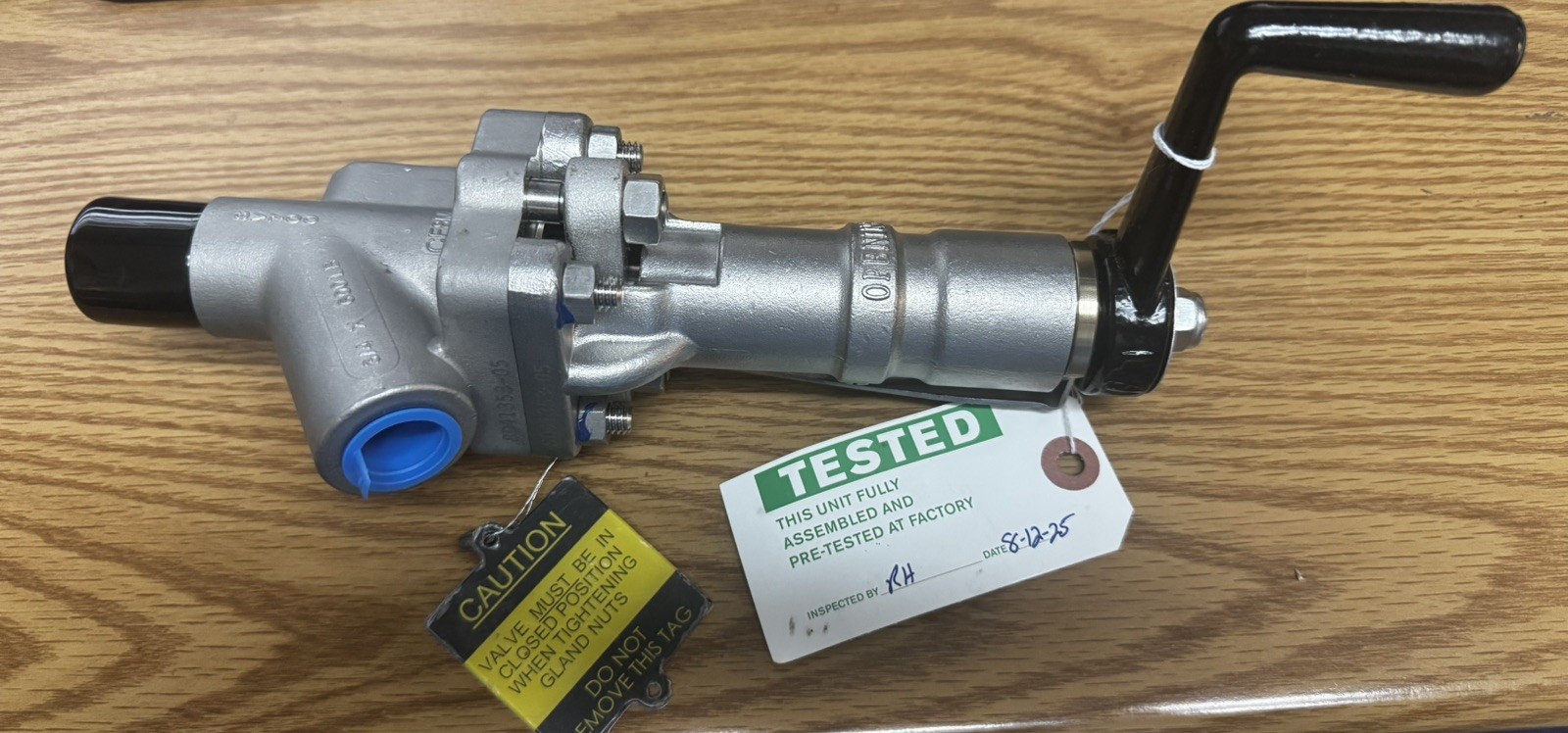 STRAHMAN SAMPLING VALVE SV-700-G, 316 STAINLESS STEEL BODY / TRIM, 800 PSI