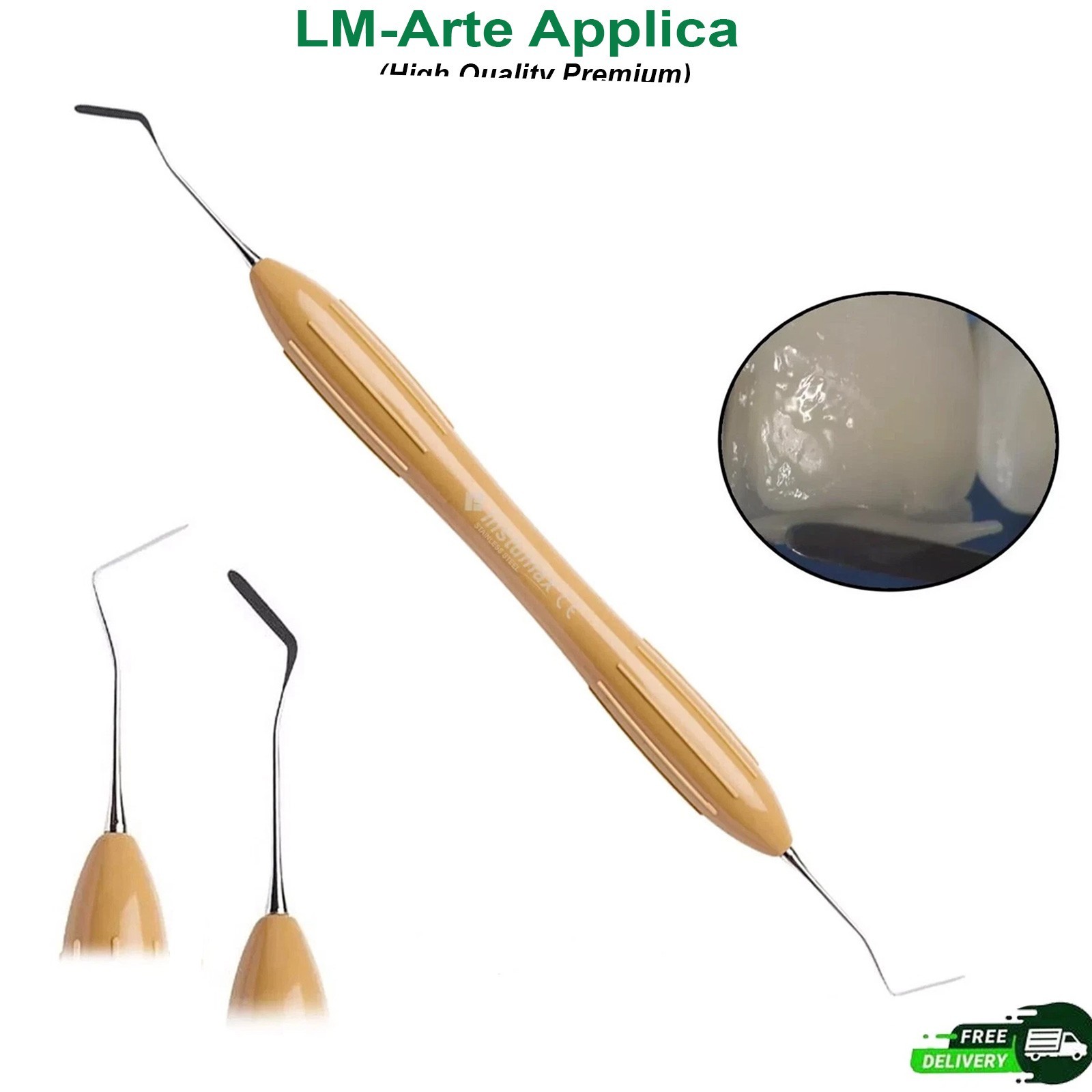 LM Arte Set of 10 Composite Filling & Restorative Instrument Silicone Handle
