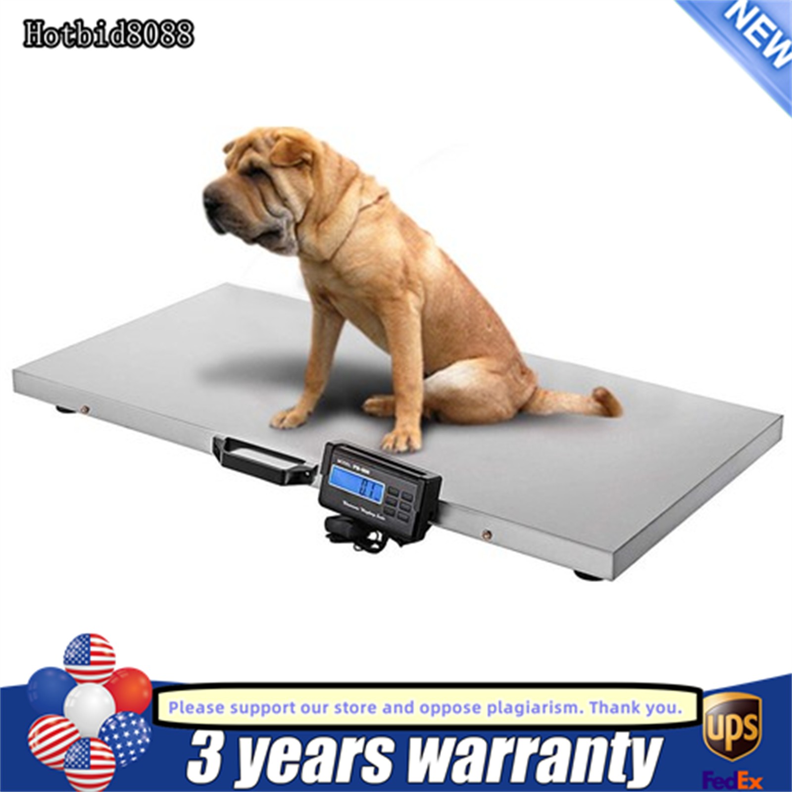 500kg Large Digital Electronic Scale Veterinary Pet Animal Weight Livestock