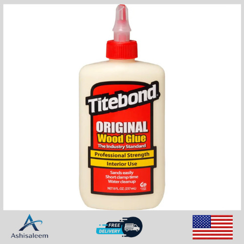 Titebond Original Wood Glue 8 Oz Strong Fast Drying Adhesive Waterproof