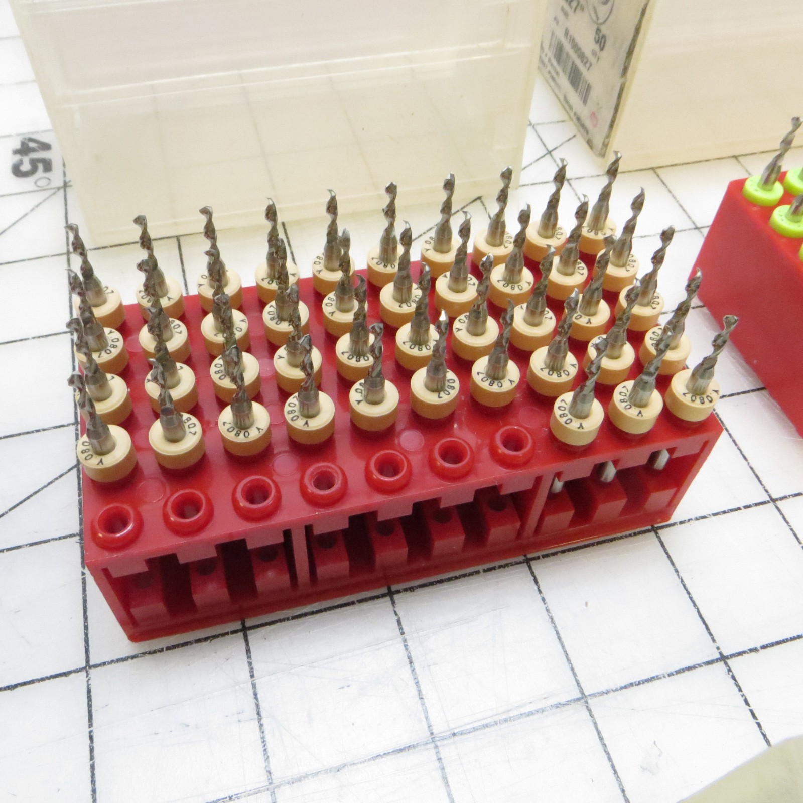 1/8″ Shank Precision PCB CNC Drill / Router Bits Mixed Lot of 560 Thicker Gauges