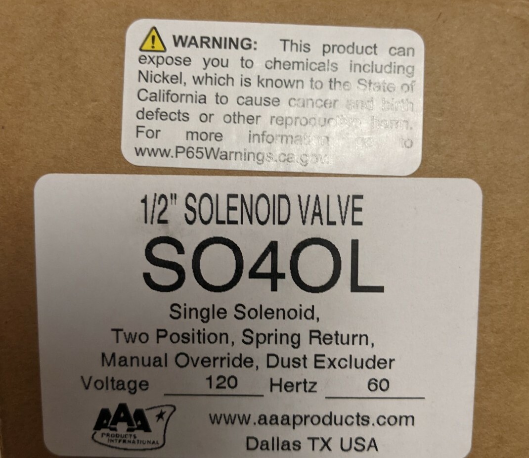 AAA 1/2″ SOLENOID VALVE SO4OL
