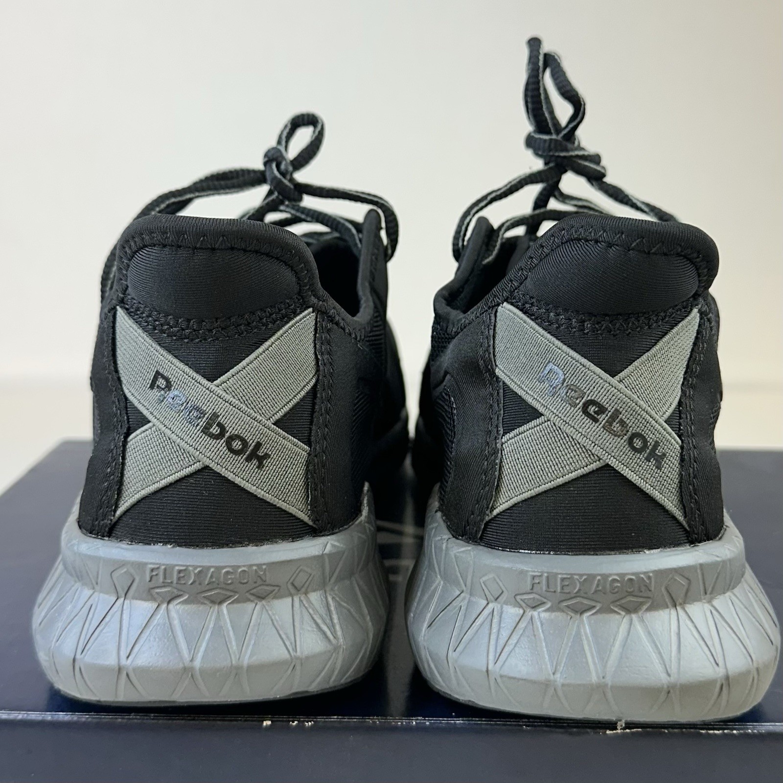 Reebok Flexagon 3.0 Work Shoes Athletic Sneaker Composite Toe Black Mens Sz 8 W