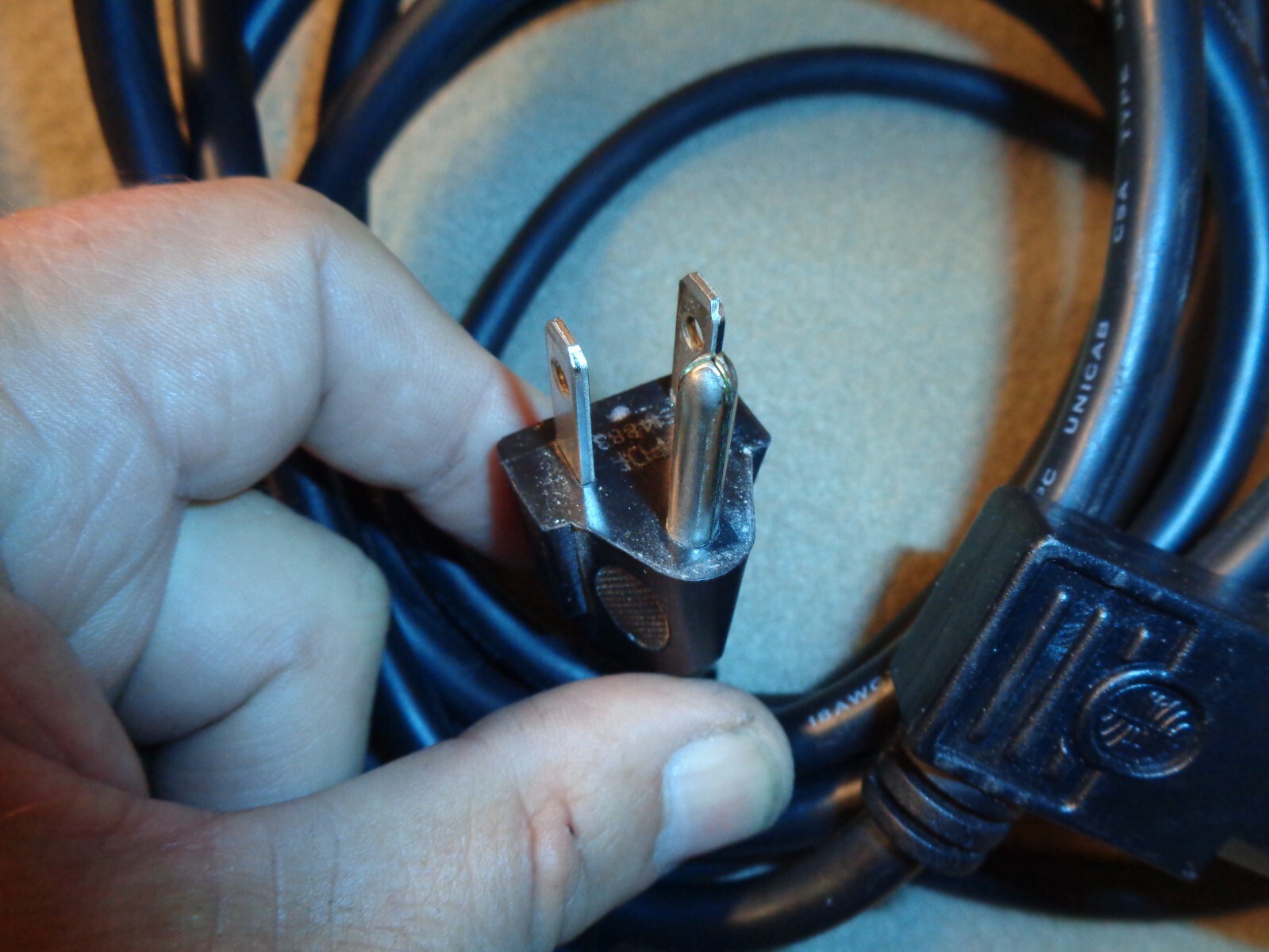 American Changer AC Cord, 110 Volt Power Cord For Early Mono & Dual Boards
