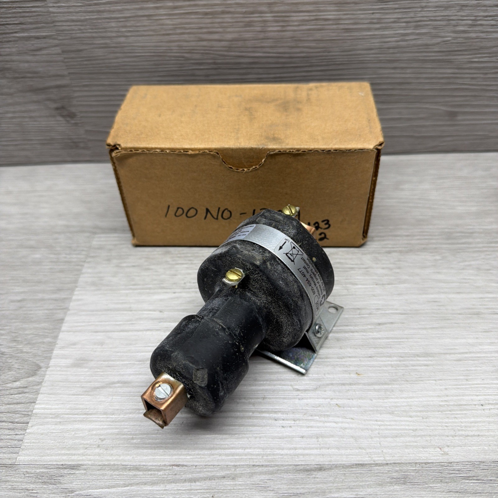 MDI 100NO-120A Mercury Contactor, 1-Pole 100A @ 240V 80A @ 480V, 120VAC Coil