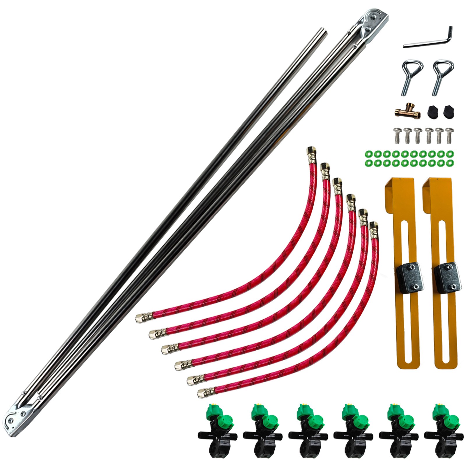 6 Nozzle Foldable Sprayer Boom Wide Spray For ATV UTV Agricultural Spraying