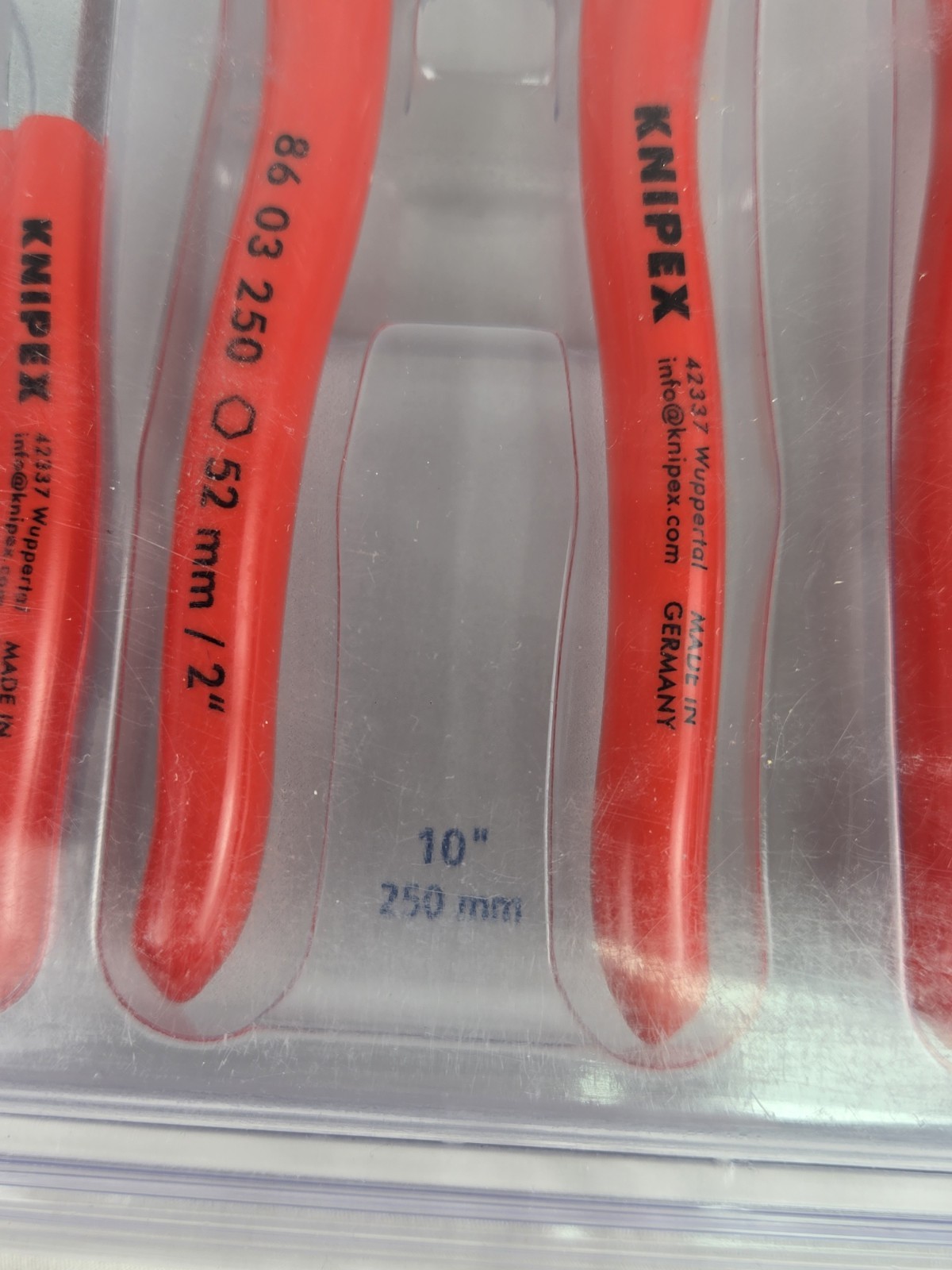 KNIPEX 00 20 06 US2 3-Piece 7, 10 and 12 Pliers Wrench Set