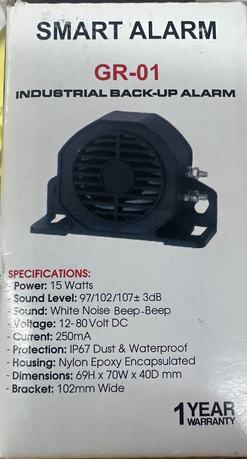 60 Universal Back Up Smart Alarm 12V-80V Truck Van Equipment Tractor Forklift RV
