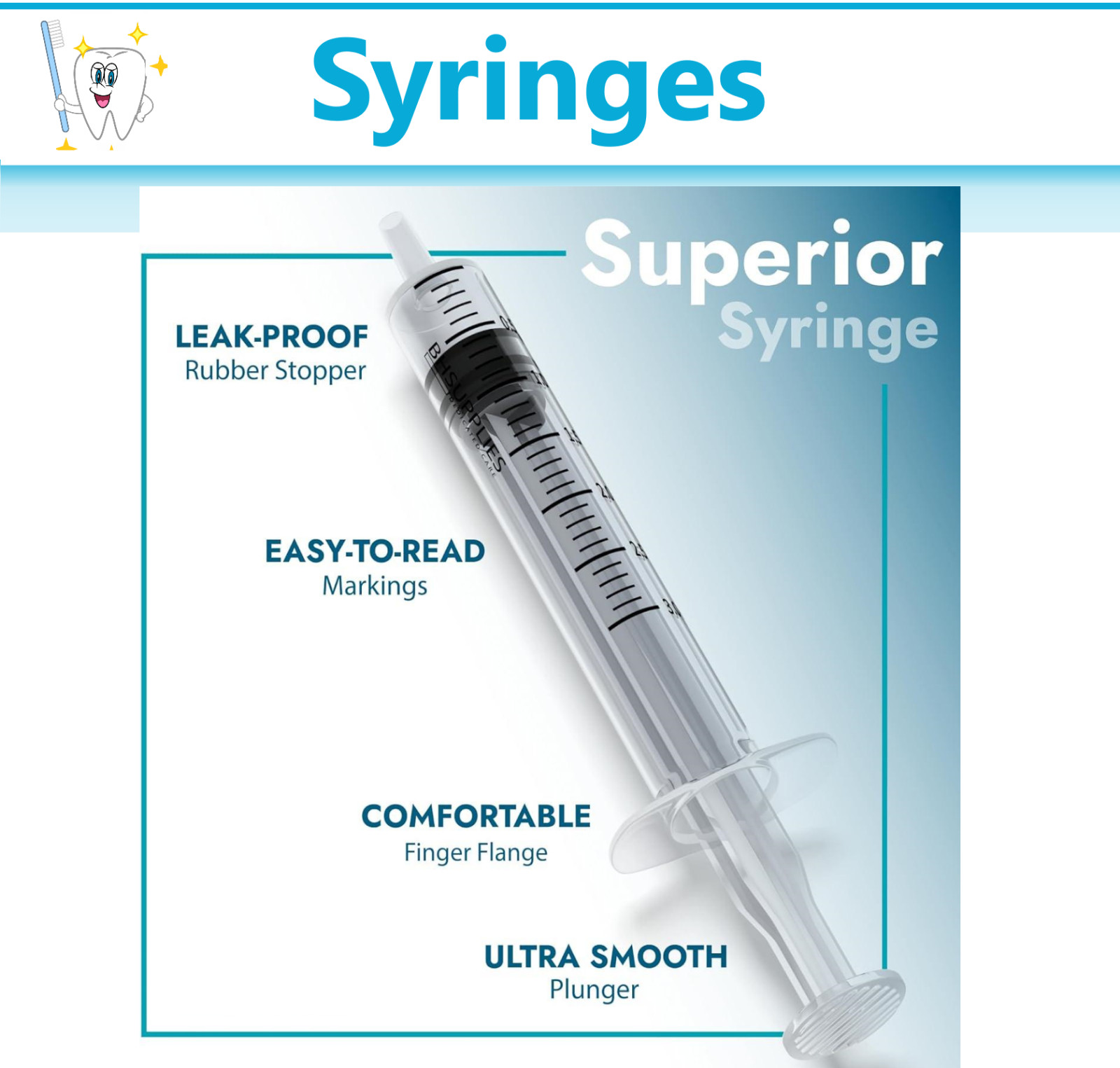 60ml / 60cc Syringe (No Needle) Syringe, Luer Slip, 50-60cc, With Cap, Eccentric