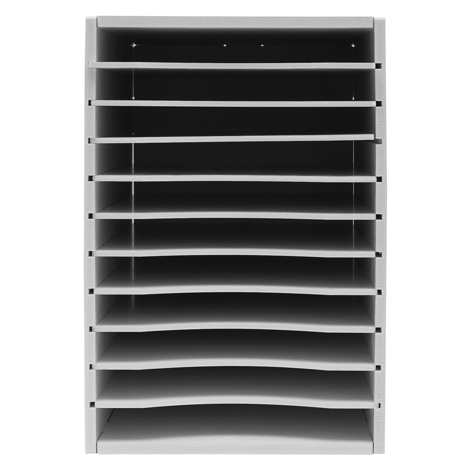 Document Organizer Vertical Desktop Sorter 11-Compartments Paper Storage Holder