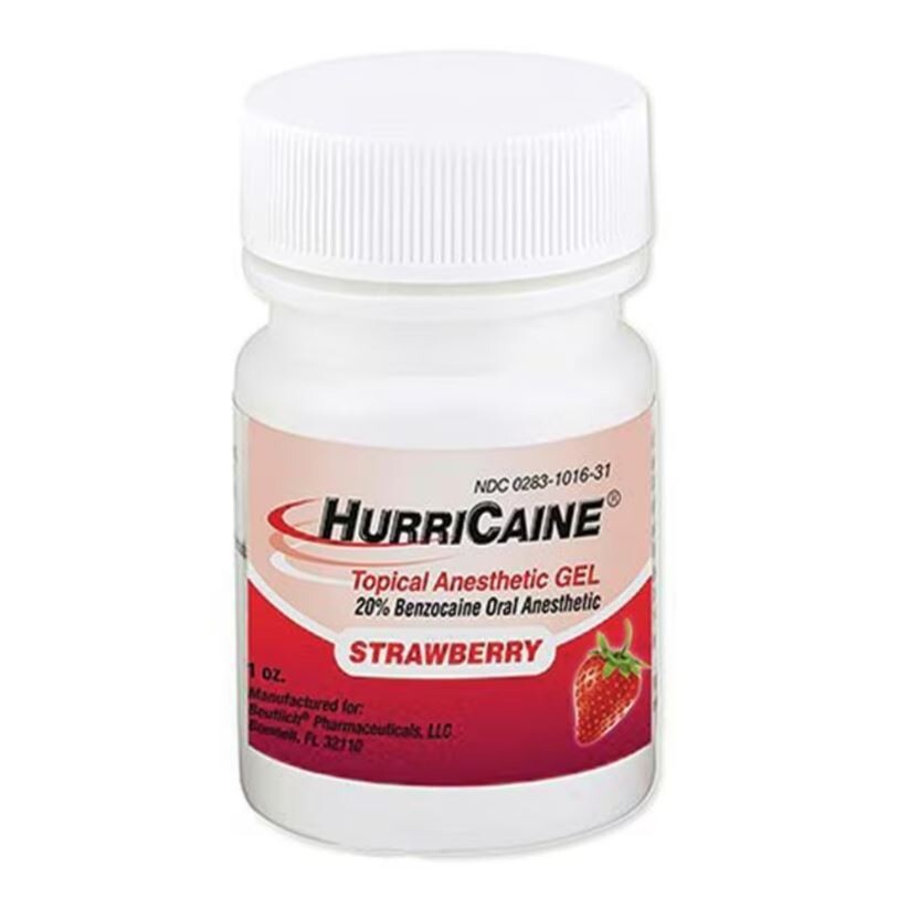 *1-Bottle* HurriCaine Topical Athletic Gel Strawberry 0283-1016-31