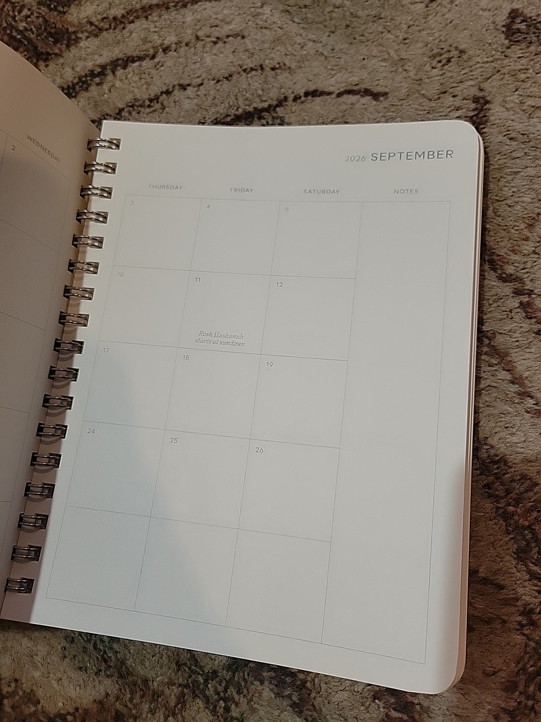 Papier Planner Hearts Card Hardcover 2026 Daily Planner NEW *READ*