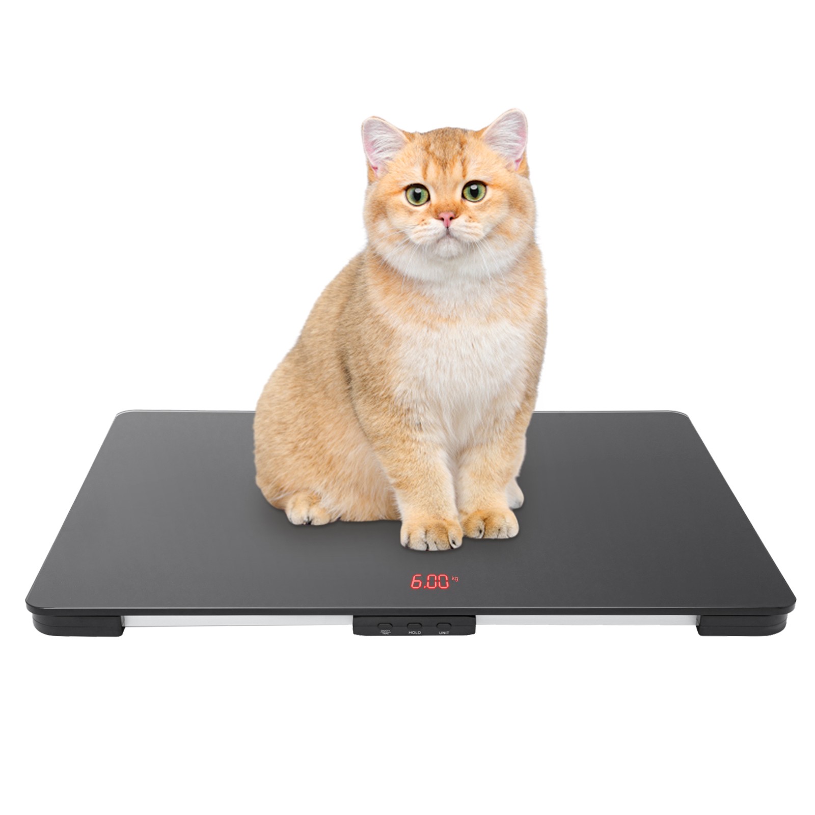 Large Dog Pet Scale Veterinary Animal Weight Pet Dog Cat Black LCD Scale