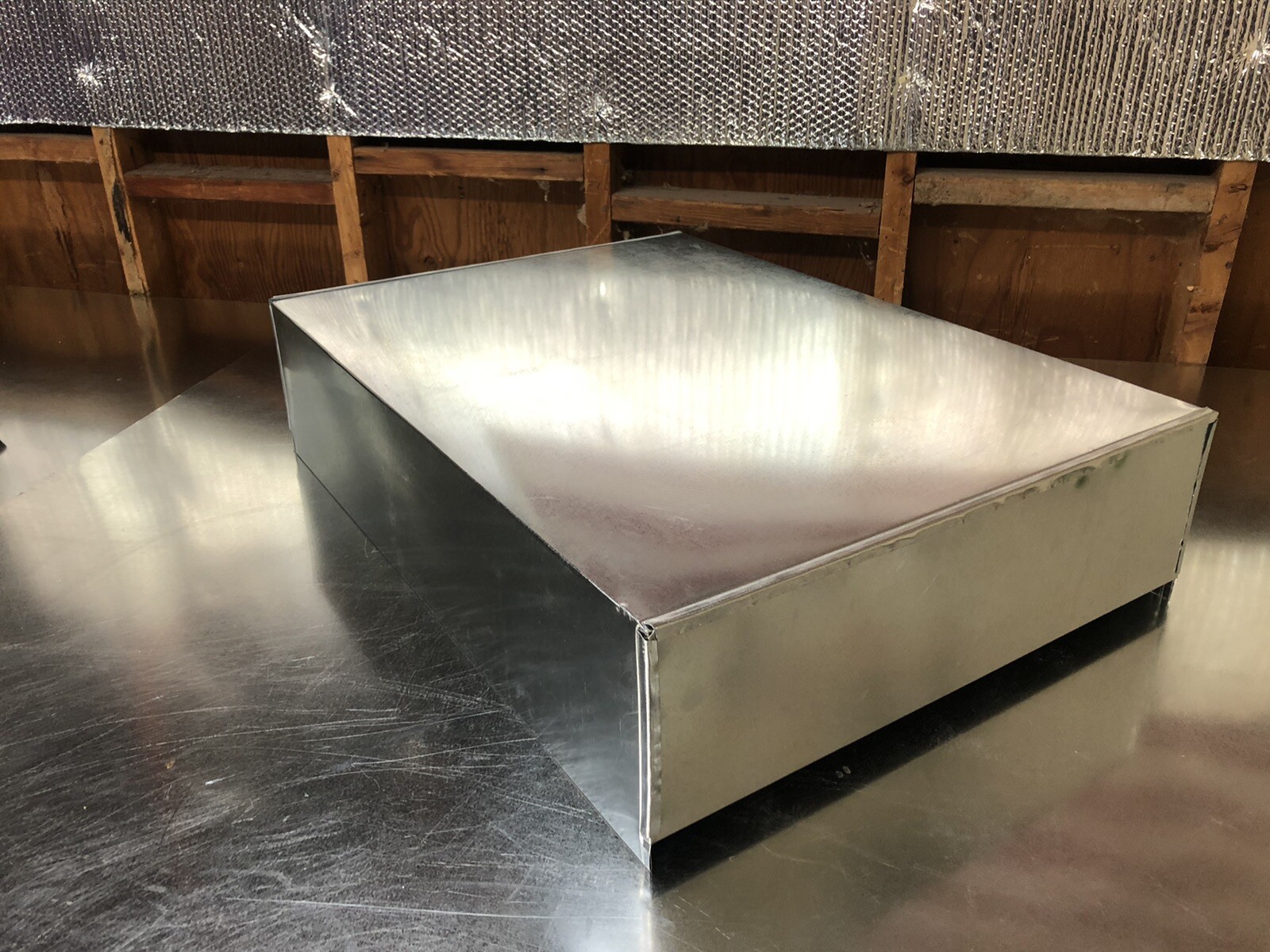 21 1/4 x 29 x 10 tall furnace stand return air box duct hvac