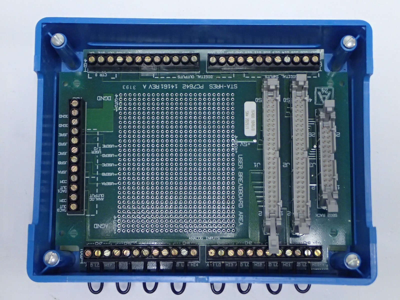 KEITHLEY DAS-HRES 47kS/s 16-BIT ANALOG AND DIGITAL I/O BOARD, STA-HRES ACCY BD