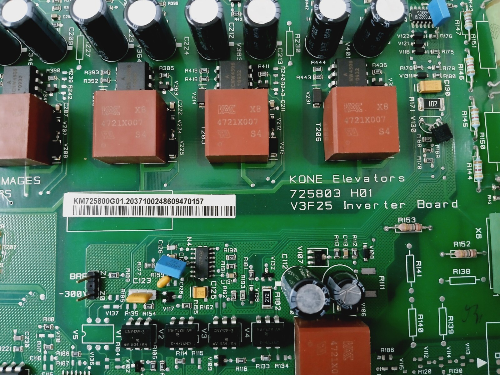 Kone KM725800G01 Inverter Board V3F25 725803 H01